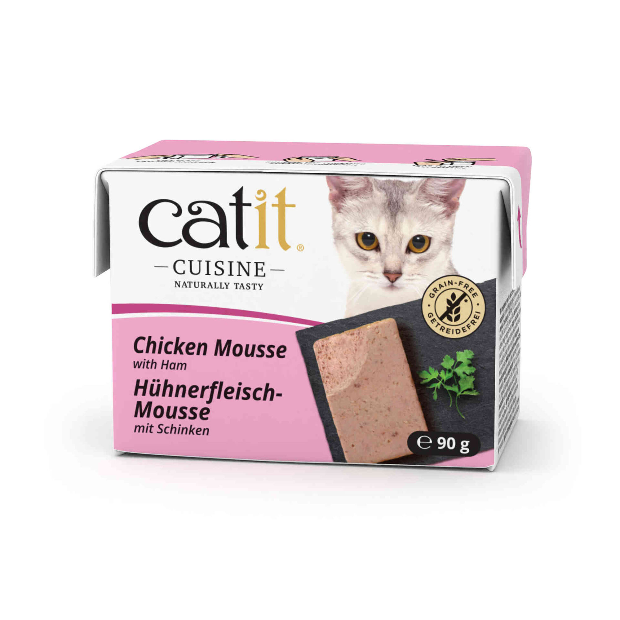 Comida H&uacute;mida para Gato Mousse Frango e Presunto Catit