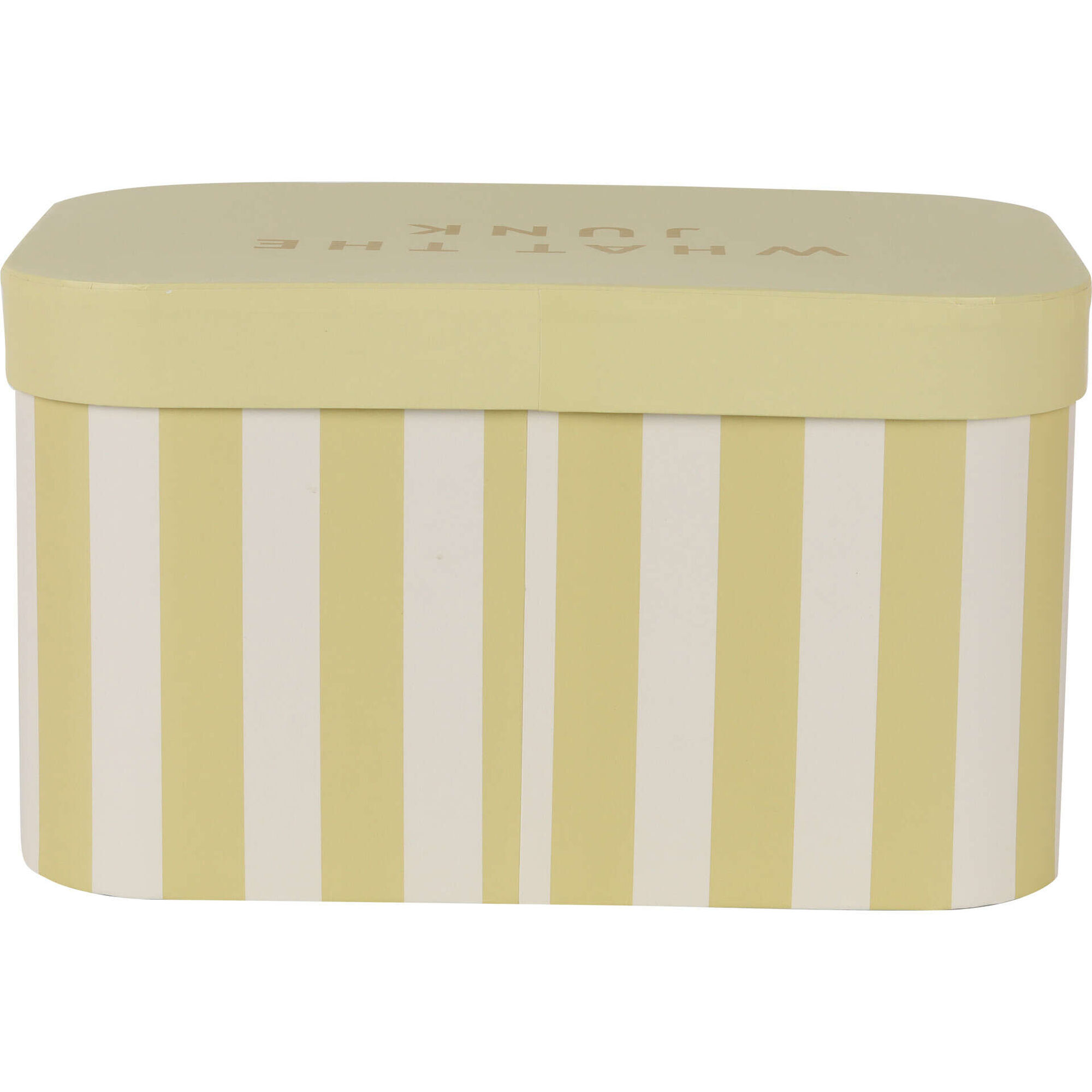 Caixa Riscas Largas Amarelas 25,5x17,5x14,5cm Kasa