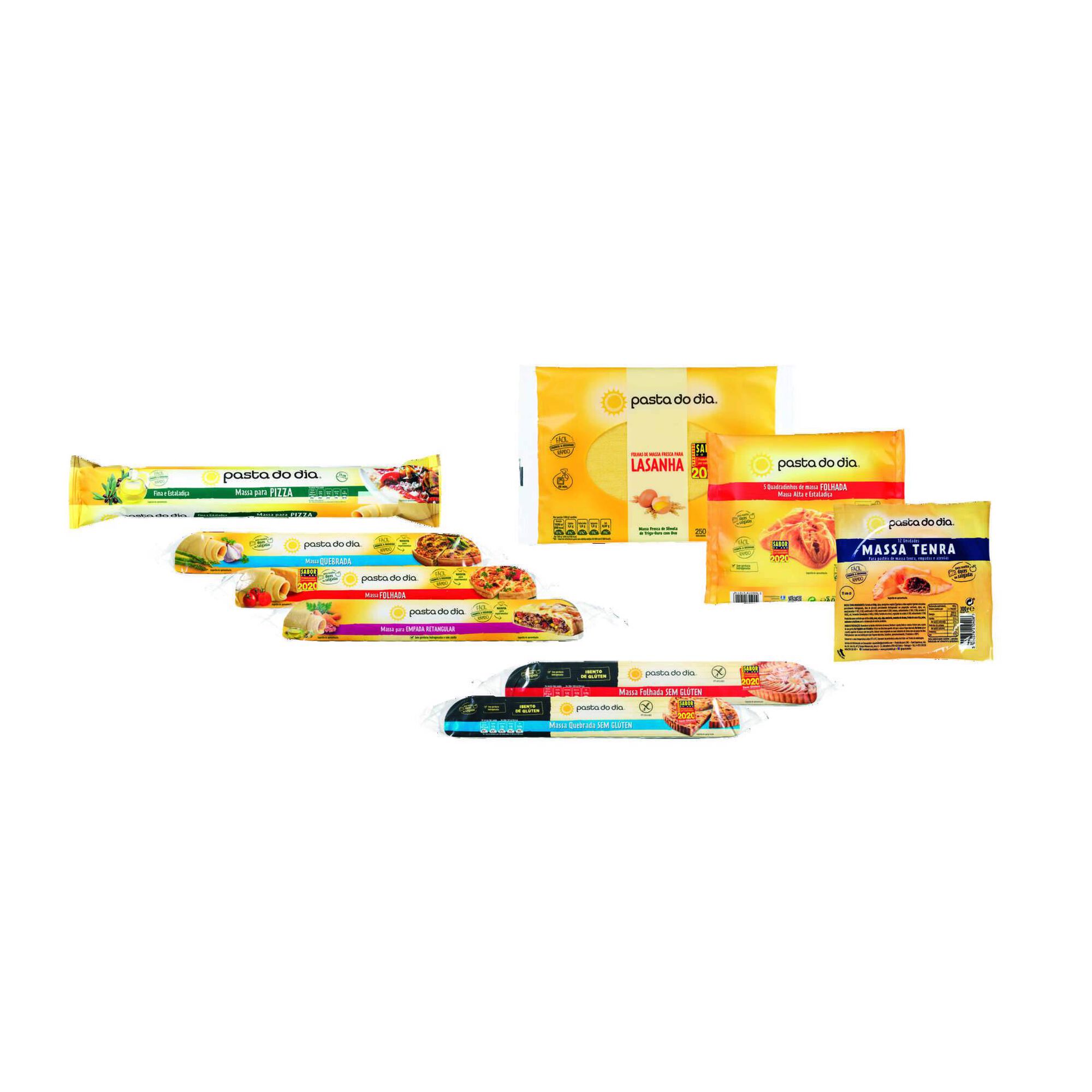 Quadradinhos de Massa Folhada Pasta do Dia