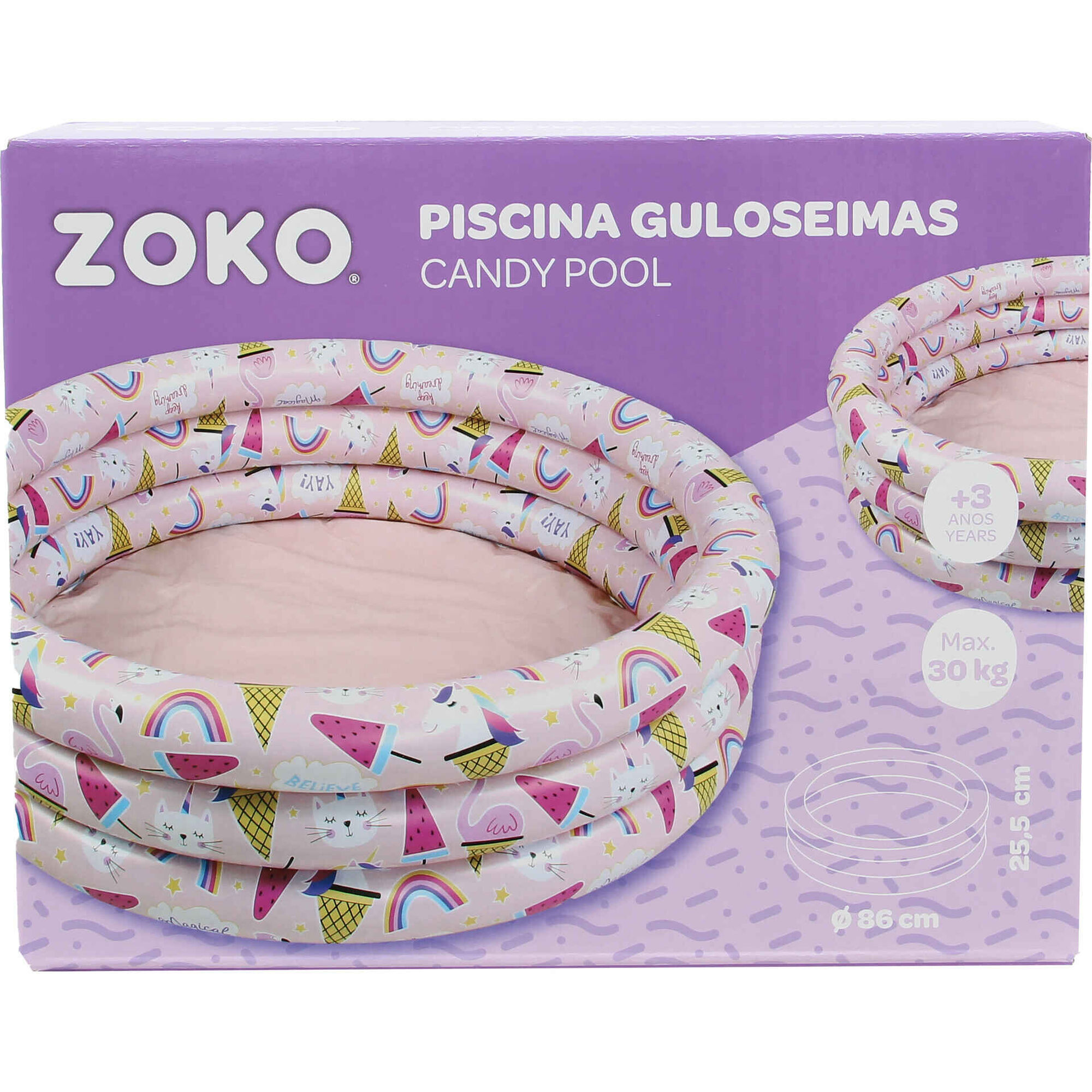 Zoko - Piscina Guloseimas 86cm
