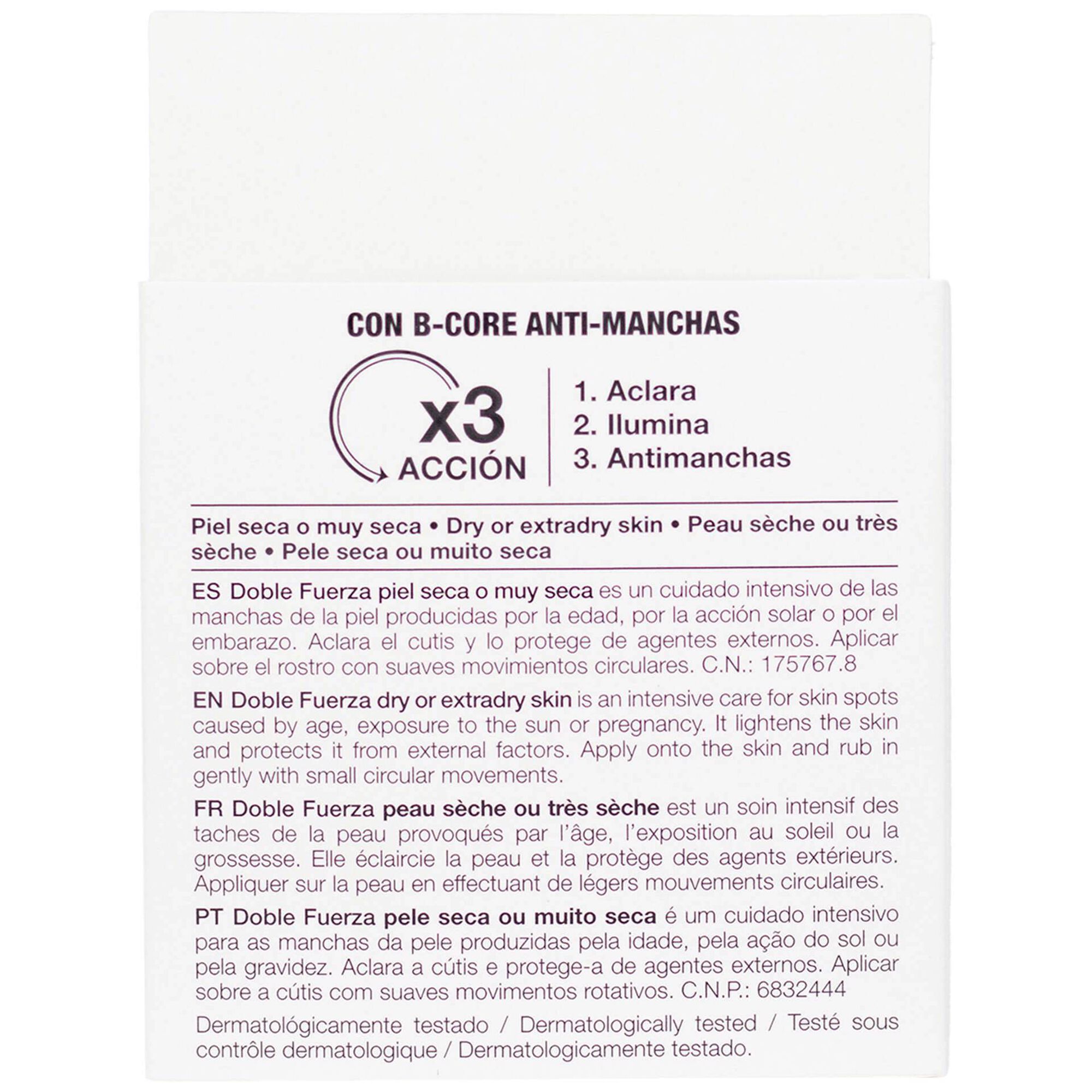 Creme de Rosto Anti-manchas Doble Fuerza