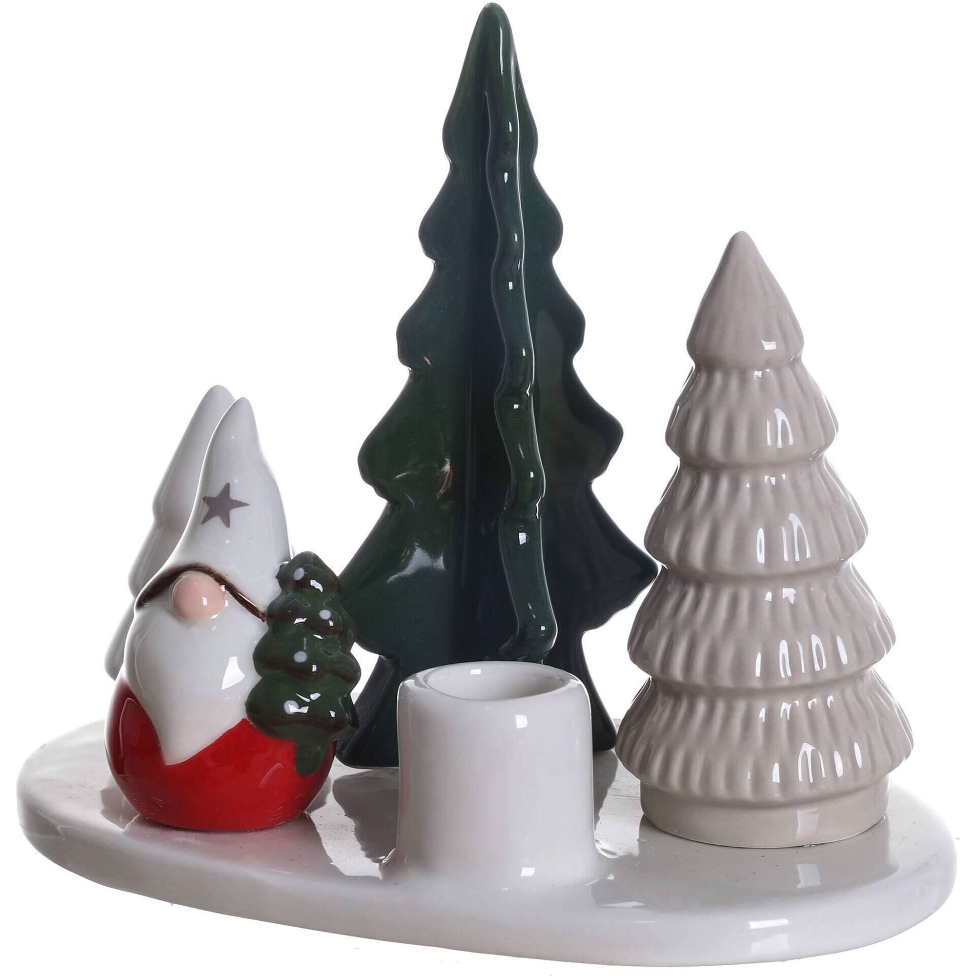 Suporte Vela Árvores e Pai Natal