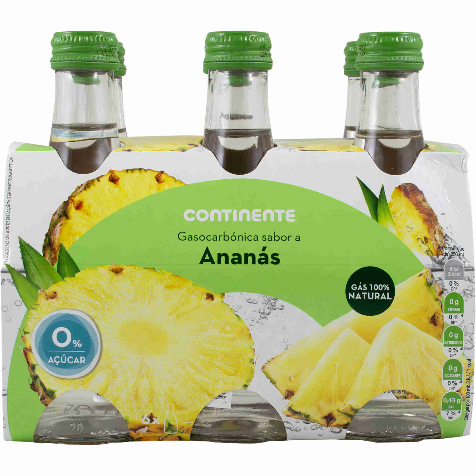 &Aacute;gua com G&aacute;s Anan&aacute;s