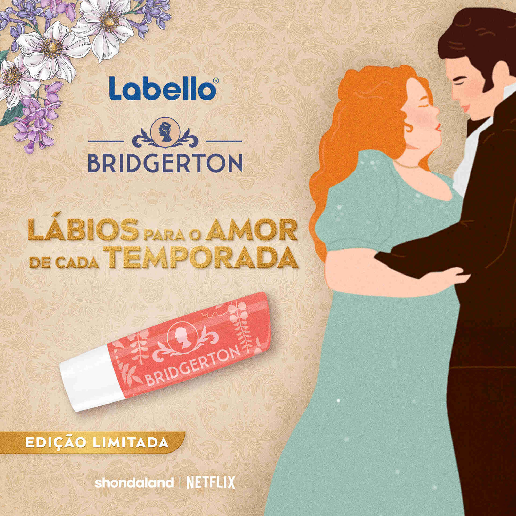 Batom Bridgerton Peach Tea Labello
