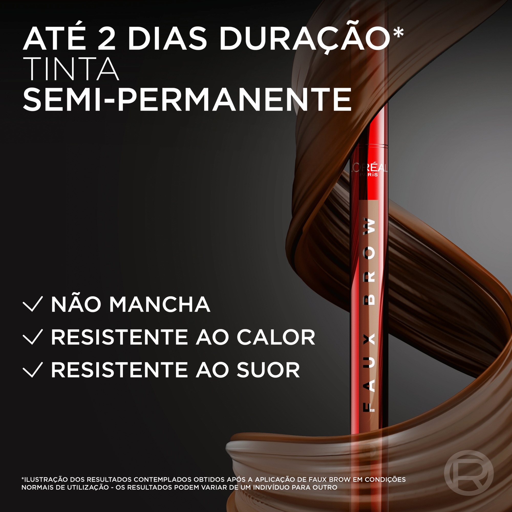 Delineador de Sobrancelhas Faux Brow Dark Brunette L'Or&eacute;al Paris