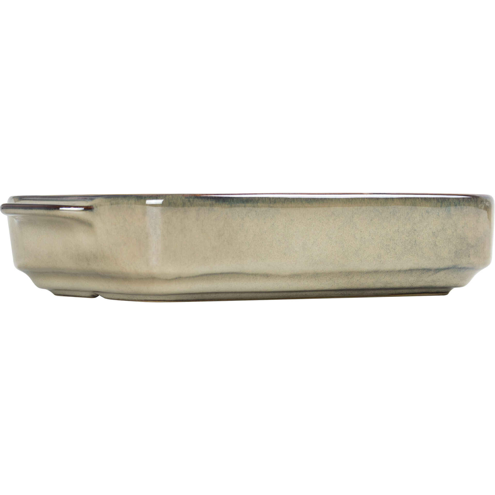 Assadeira Retangular Reativa 27x17cm Castanha Kasa