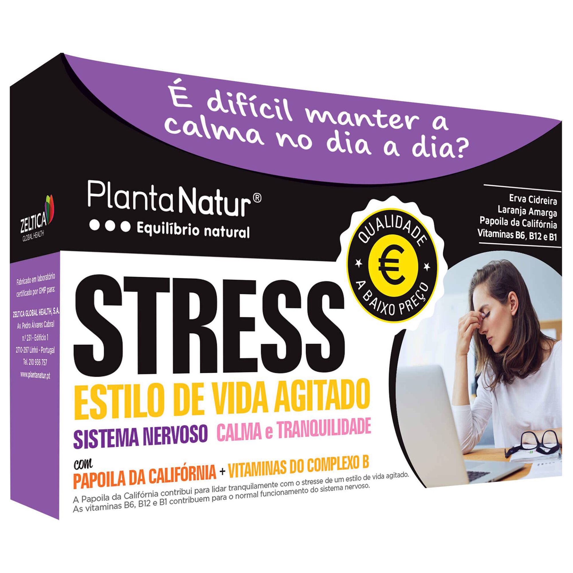 Suplemento Alimentar para o Stress Cápsulas