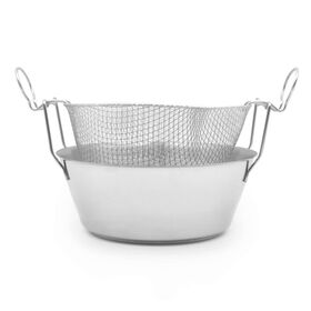 Fritadeira com Cesto A&ccedil;o Inoxid&aacute;vel 24cm &Agrave; Portuguesa