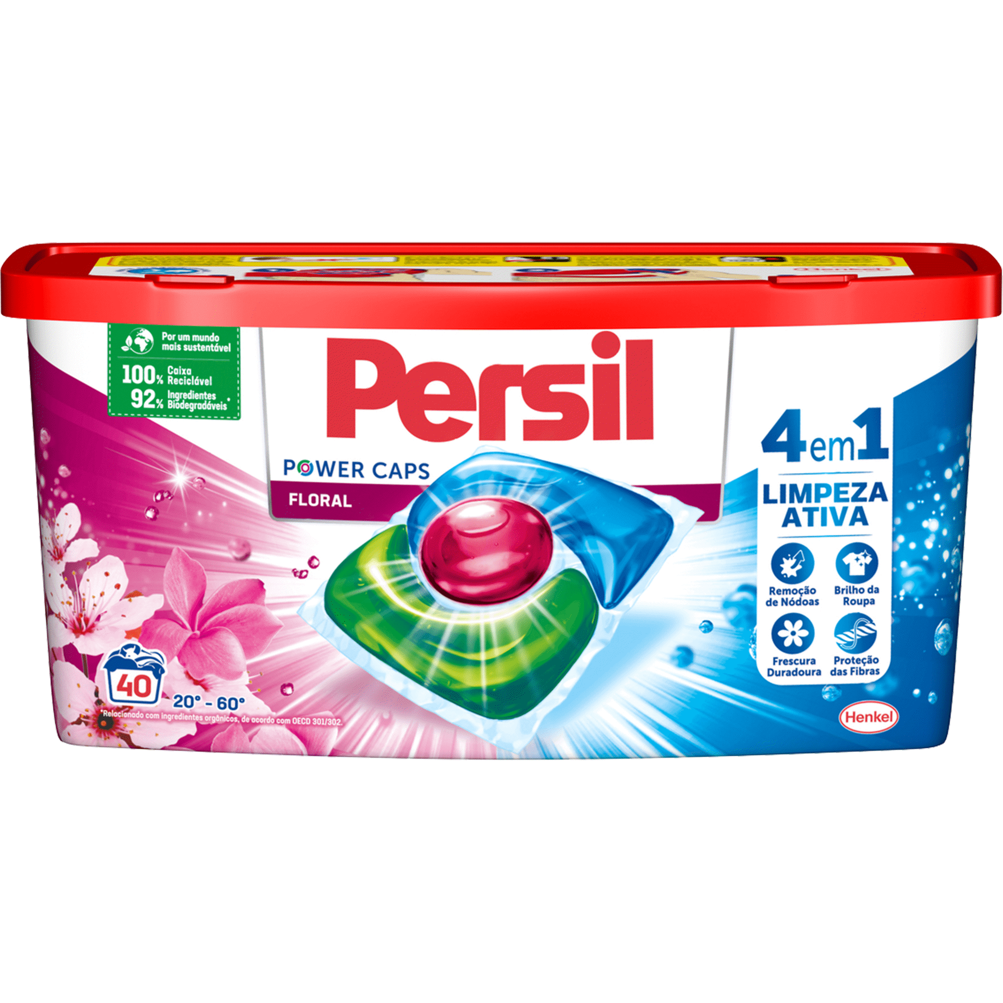 Detergente Máquina Roupa Cápsulas Floral