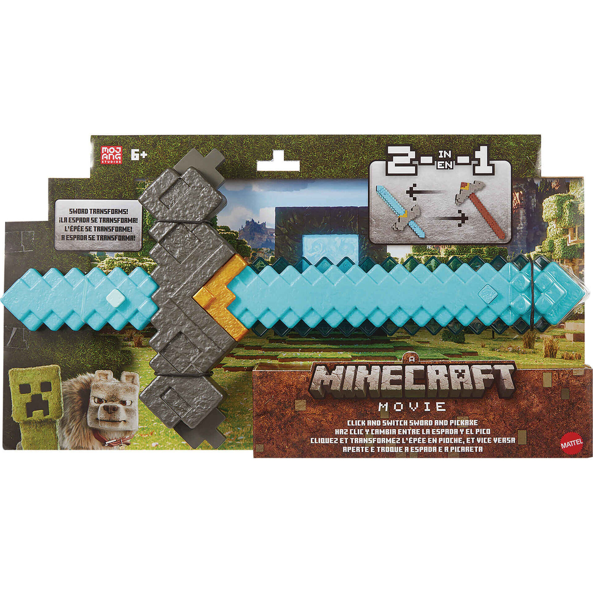 Minecraft - Espada e Picareta 2 em 1 (v&aacute;rios modelos)