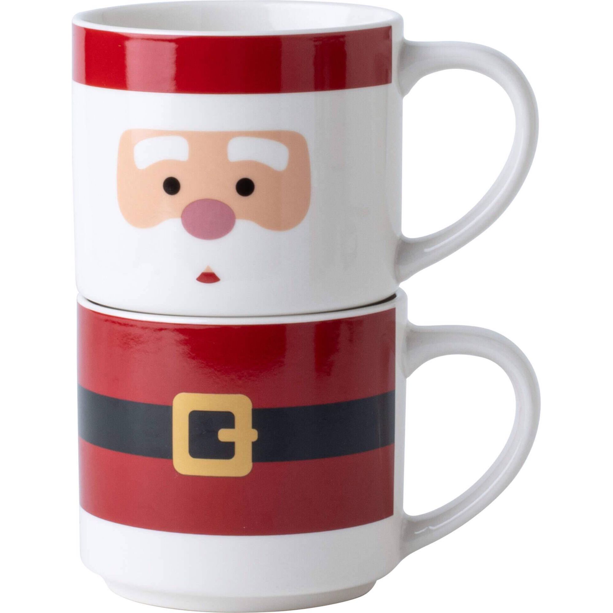 Conjunto 2 Ch&aacute;venas 470ml Pai Natal Kasa
