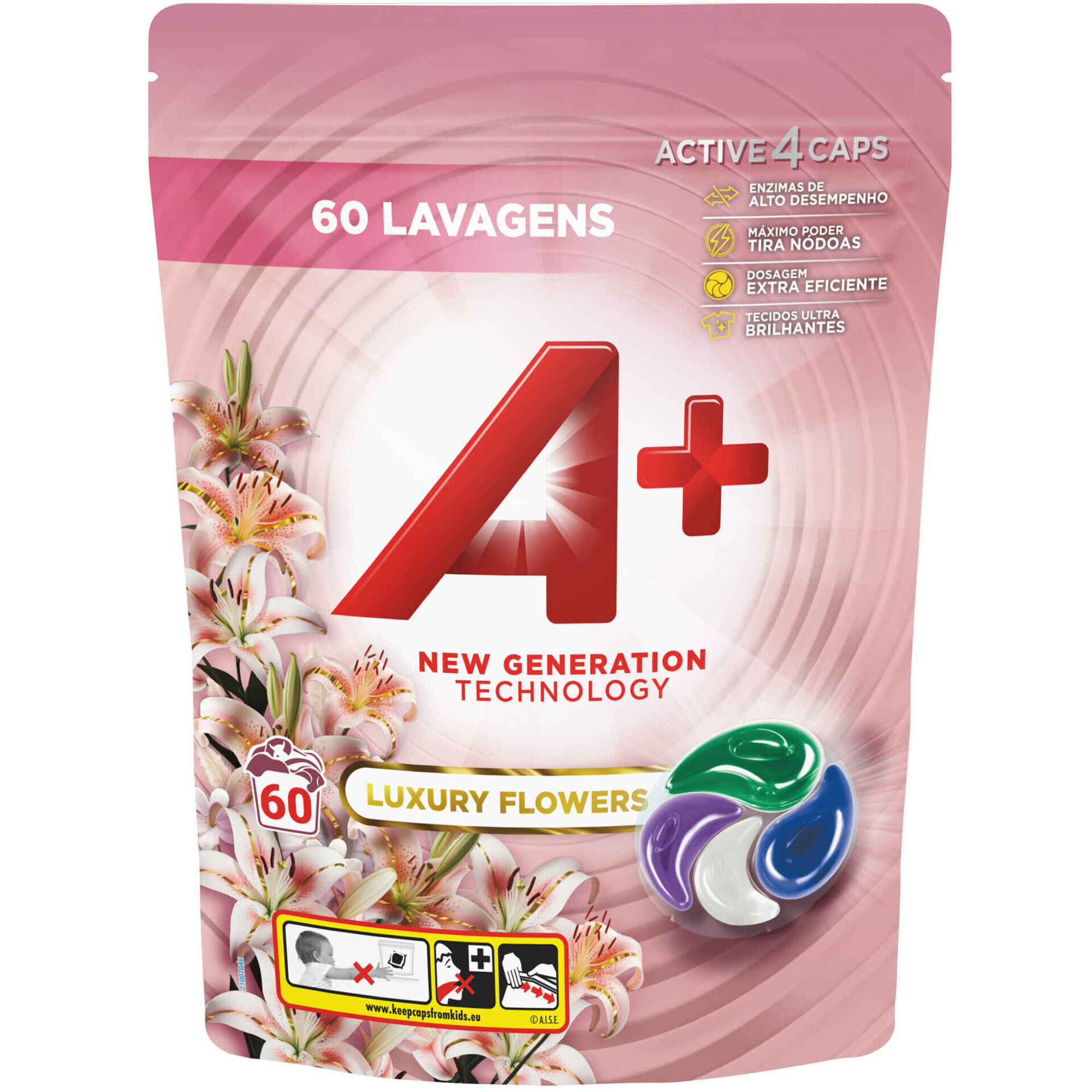 Detergente Máquina Roupa Cápsulas Luxury Flowers
