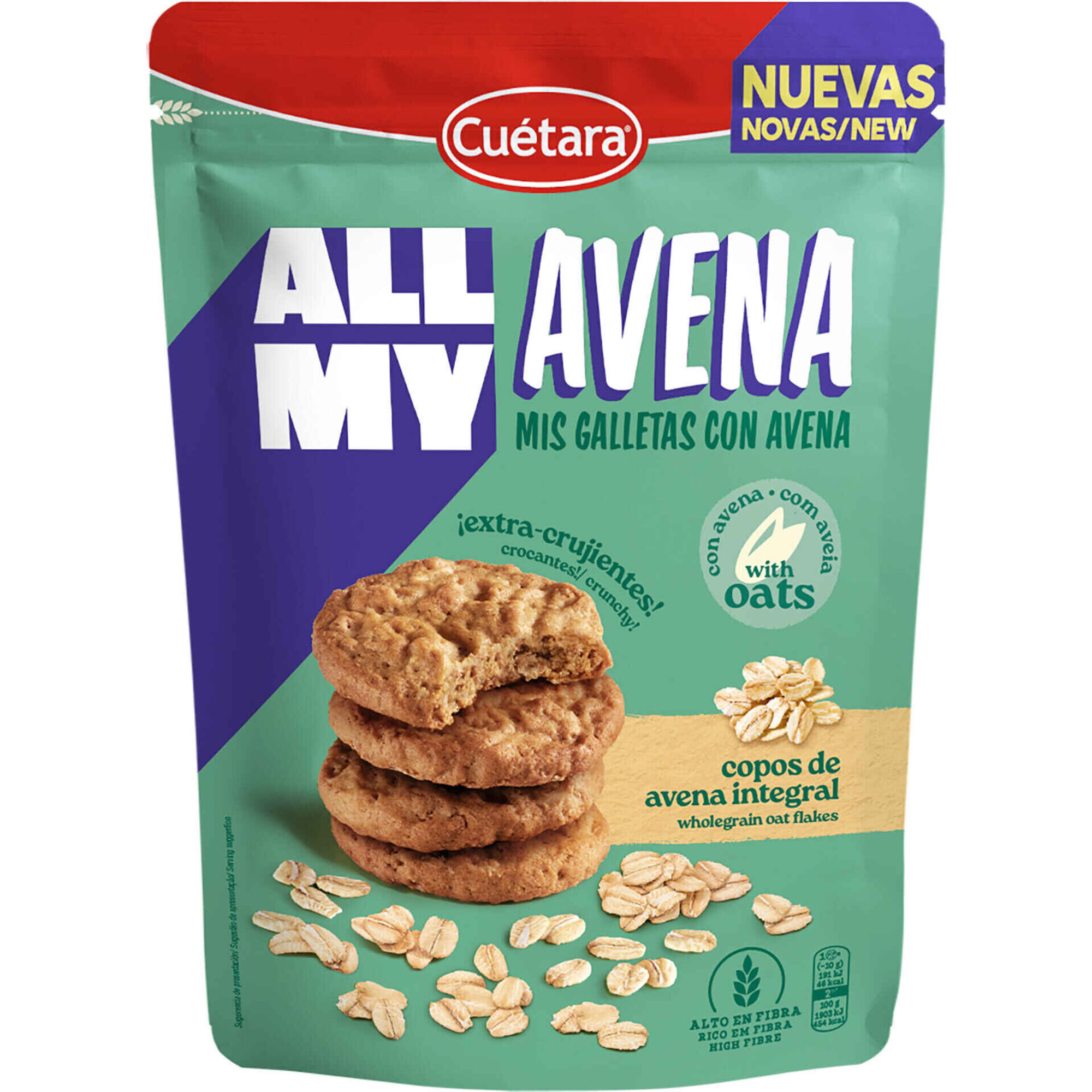 Bolachas All My Avena Cu&eacute;tara