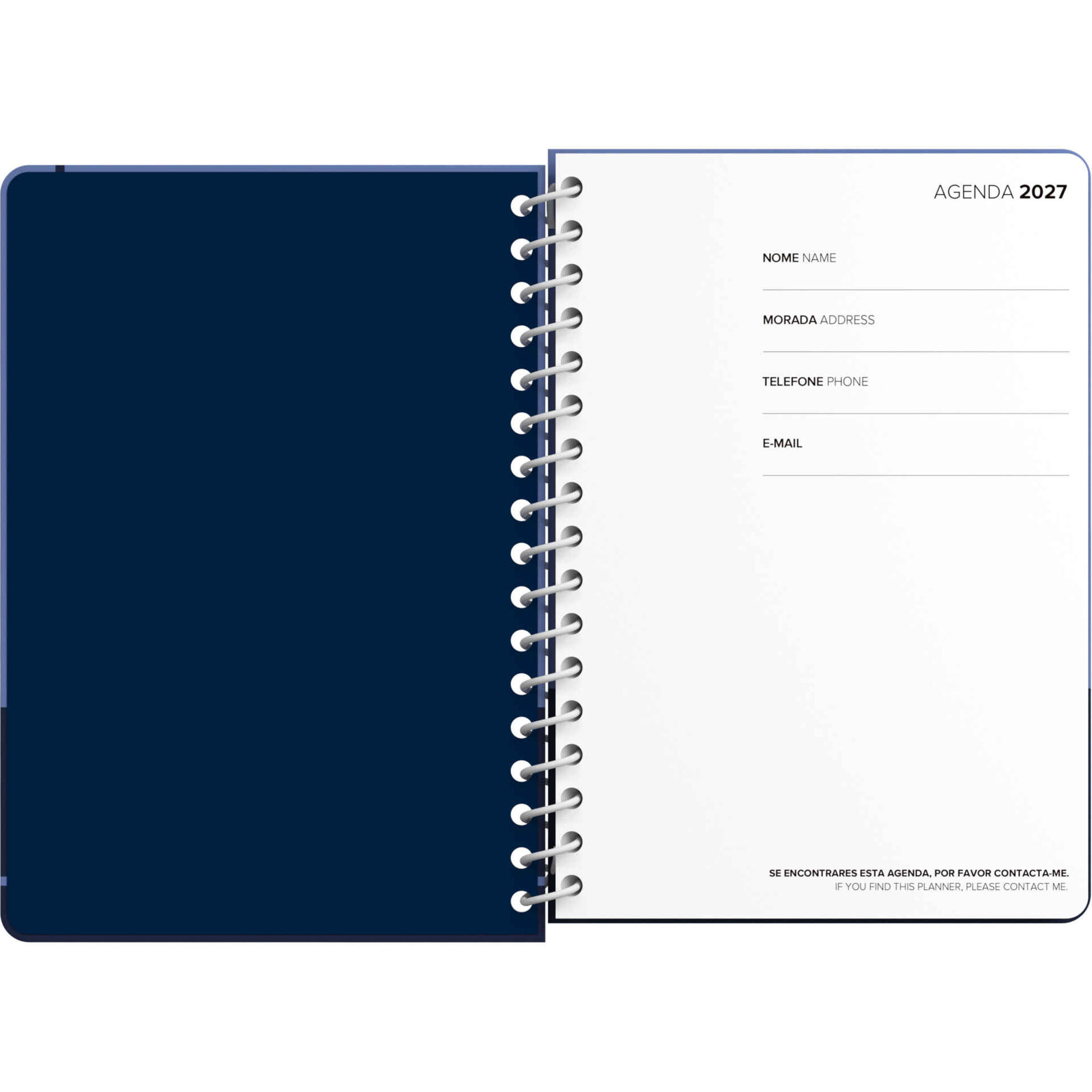 Agenda A5 2027 Classic (v&aacute;rias cores) Note!
