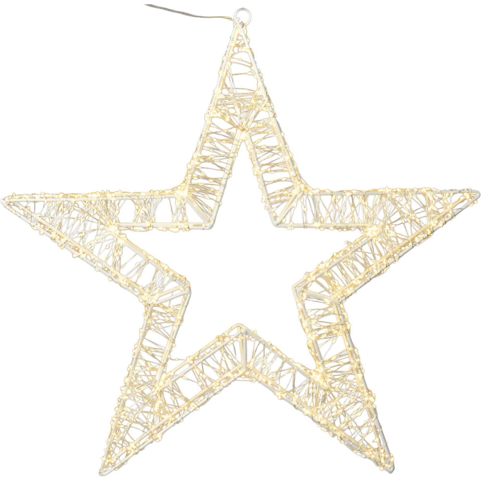 Estrela Decorativa 960 Leds Branco Quente