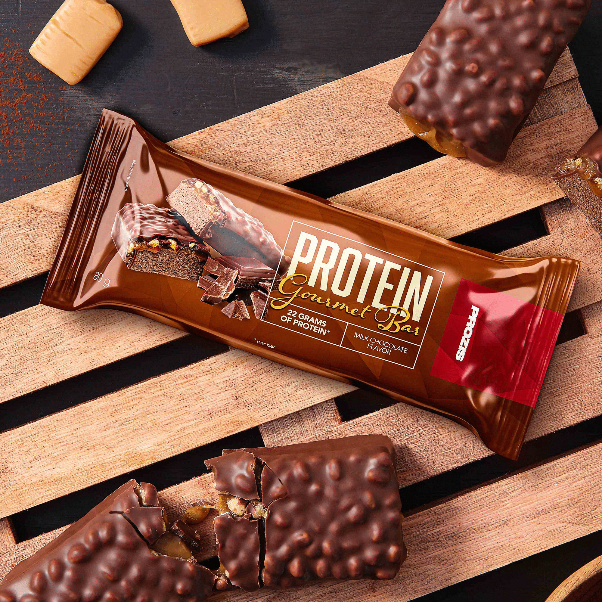 Barra Prote&iacute;na Gourmet Chocolate de Leite