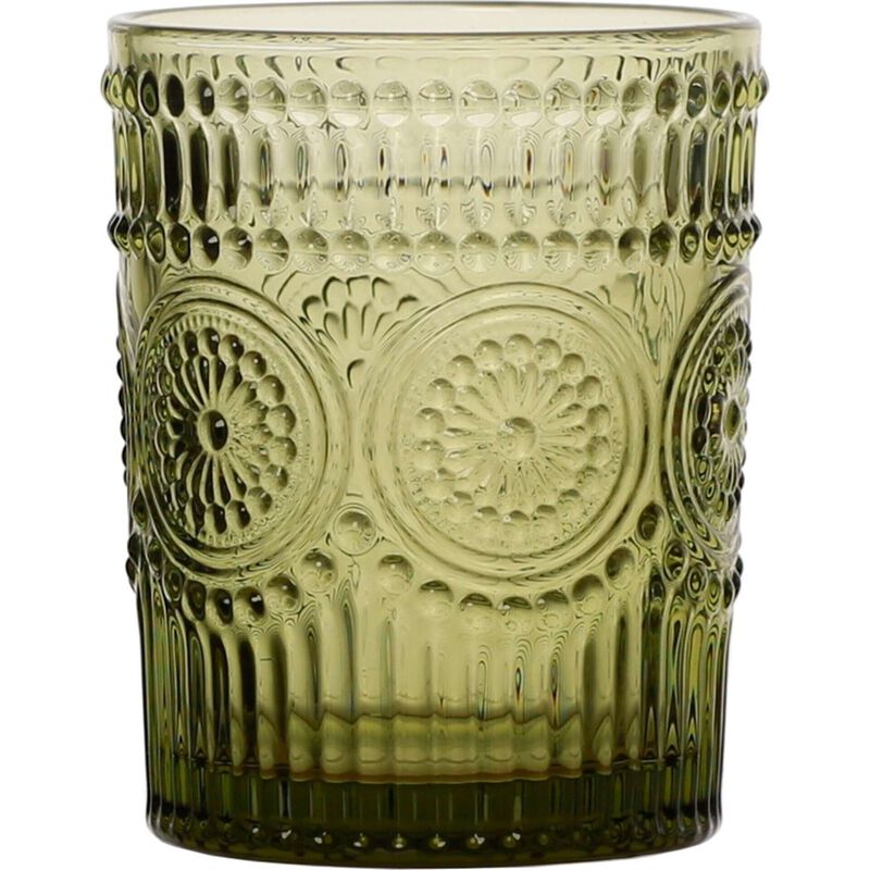 Copo 31cl Flores Verde Kasa