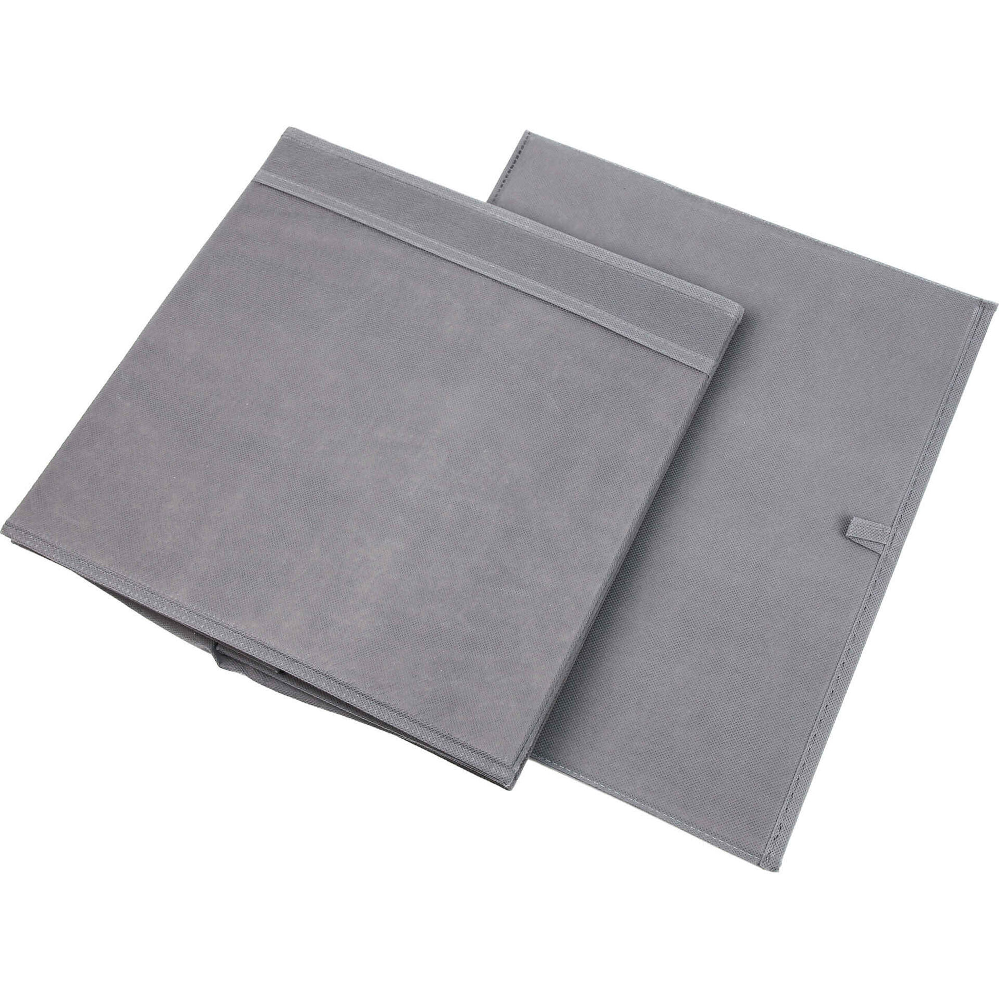 Cubo Arruma&ccedil;&atilde;o 33x38x33cm Cinza Kasa