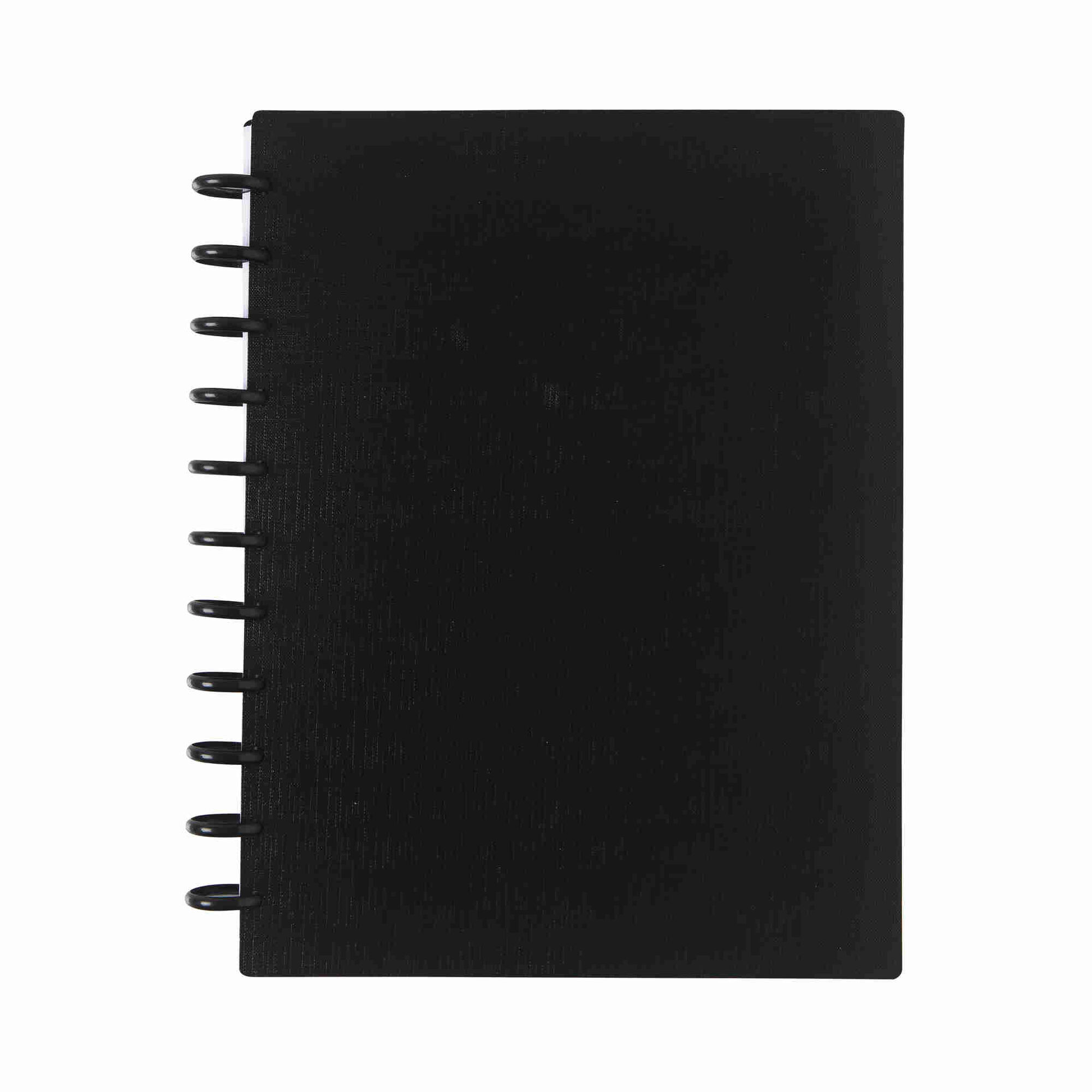 Caderno Smart Espiral A4 Pautado Preto