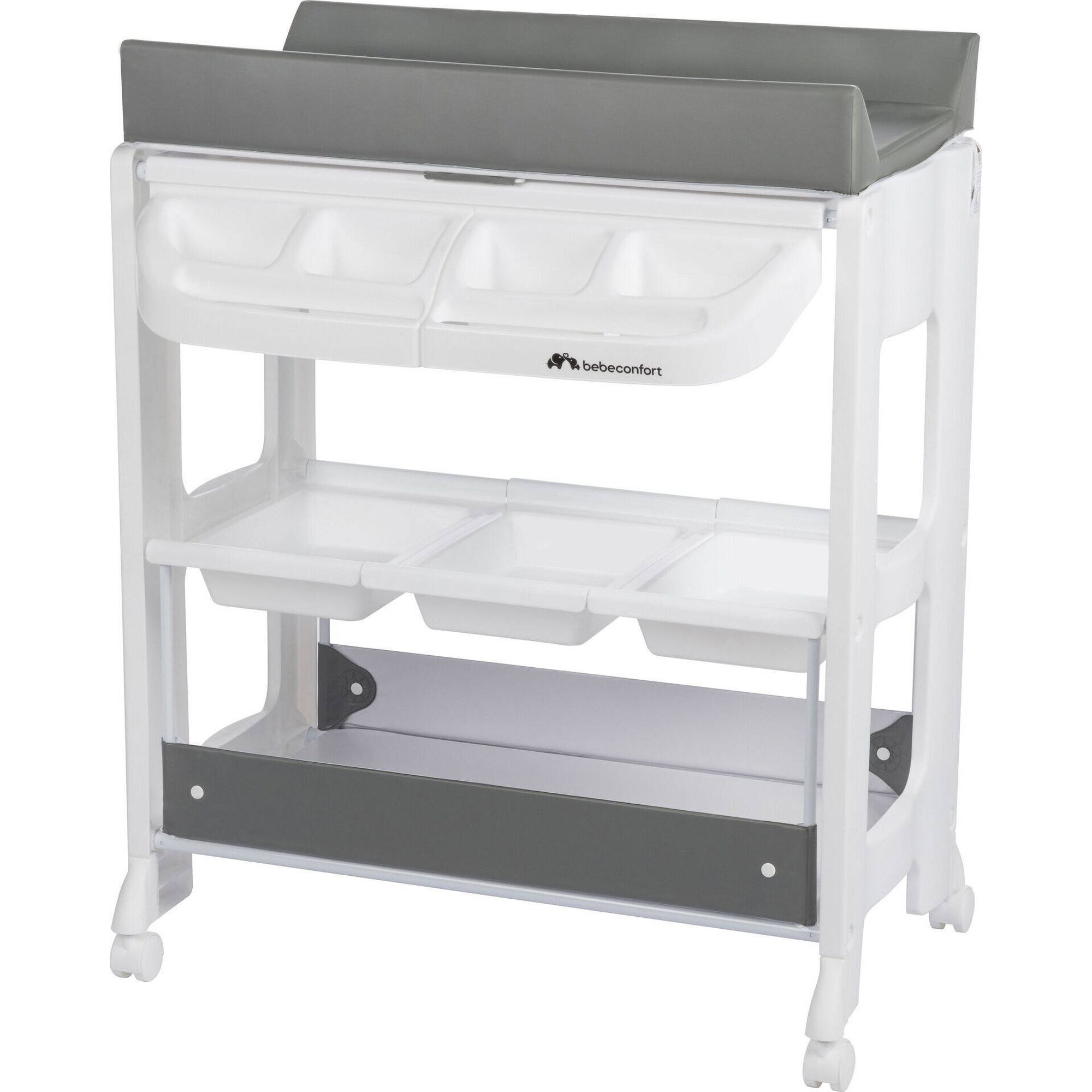 Banheira 3 N&iacute;veis Cinza Rosie Bebeconfort