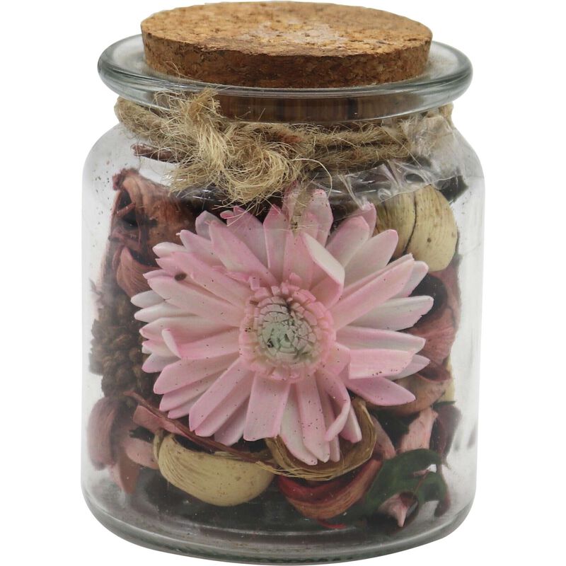 Frasco Pot Pourri 10cm Rosa Kasa
