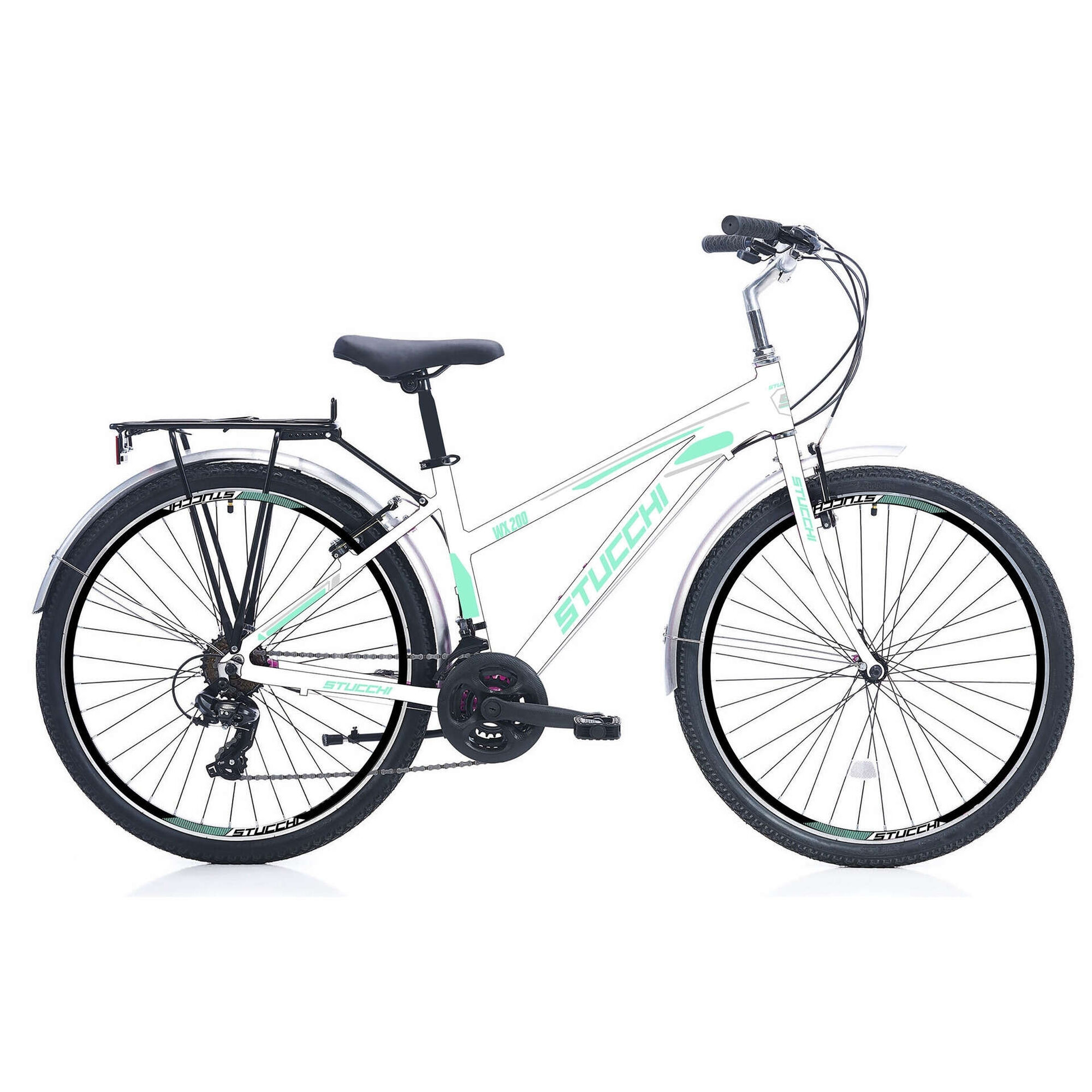 Bicicleta Desportiva Roda 26'' 21V Branca Bicicleta Desportiva Roda 26'' 21V Branca