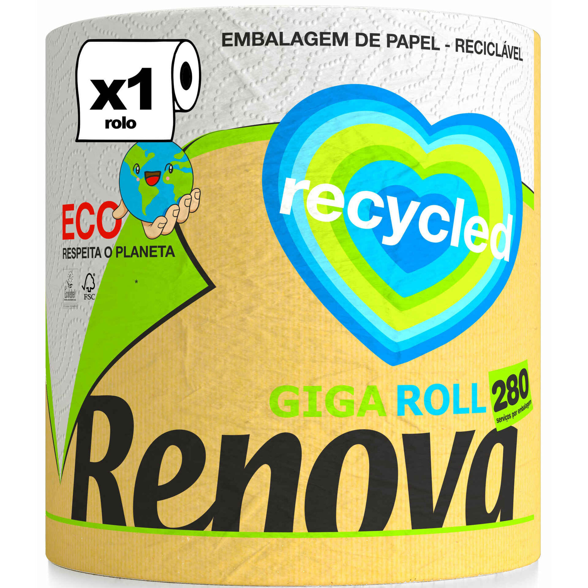 Rolo de Cozinha Giga Roll Recycled