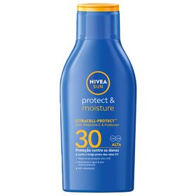 Protetor Solar Lo&ccedil;&atilde;o Protect & Moisture FPS 30 Nivea Sun