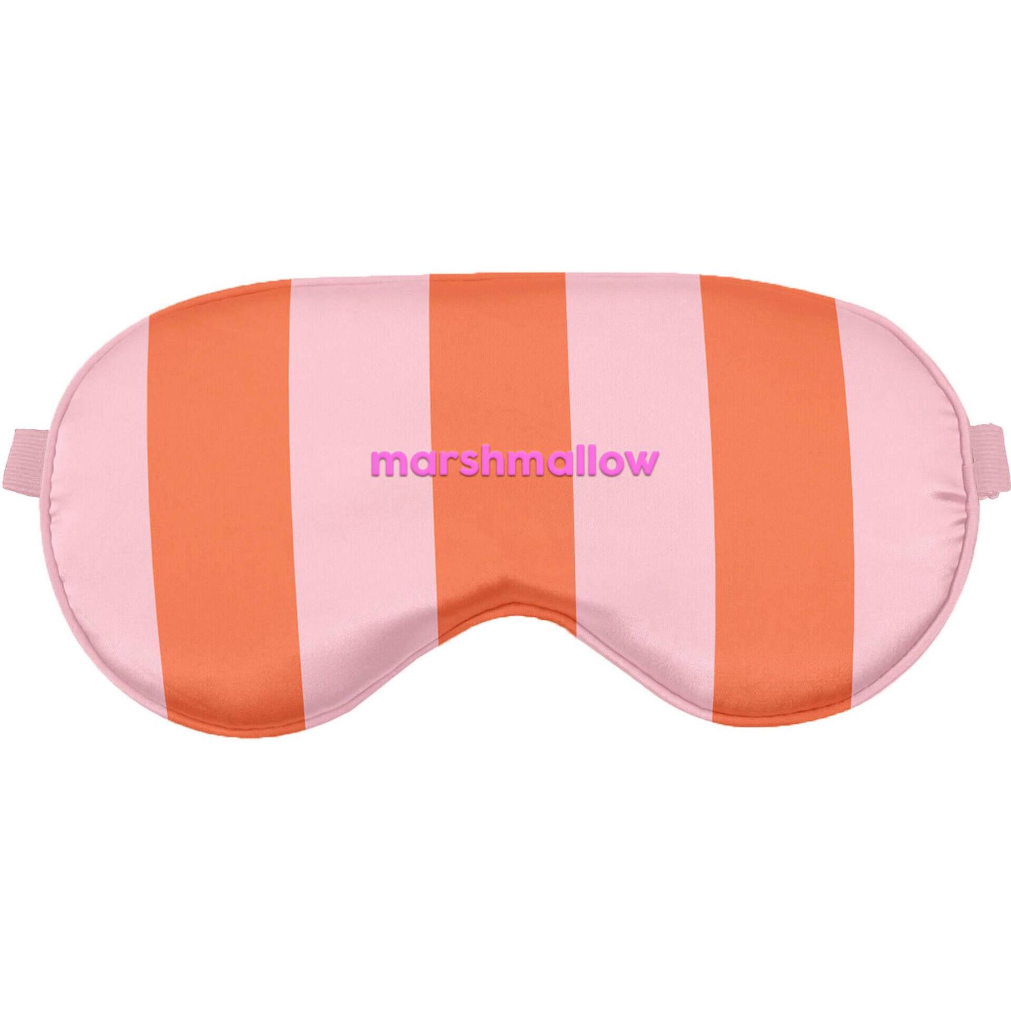 M&aacute;scara para Olhos Riscas Laranja e Rosa Marshmallow