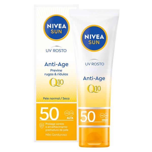 Protetor Solar Sun Rosto Anti-age & Anti-pigts FPS 50 Nivea Sun