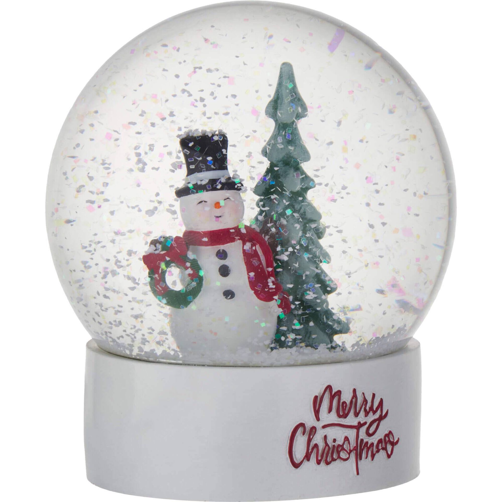 Globo Boneco de Neve 11cm Branco