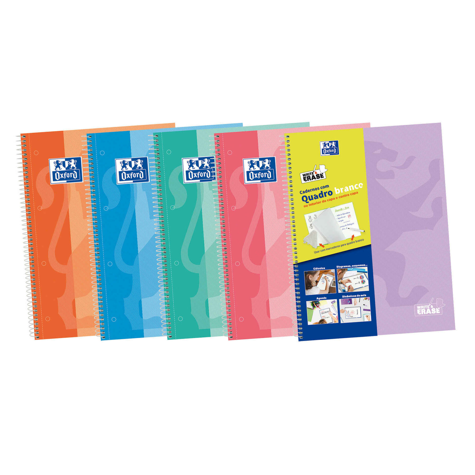 Caderno Espiral A4 Pautado (várias cores)