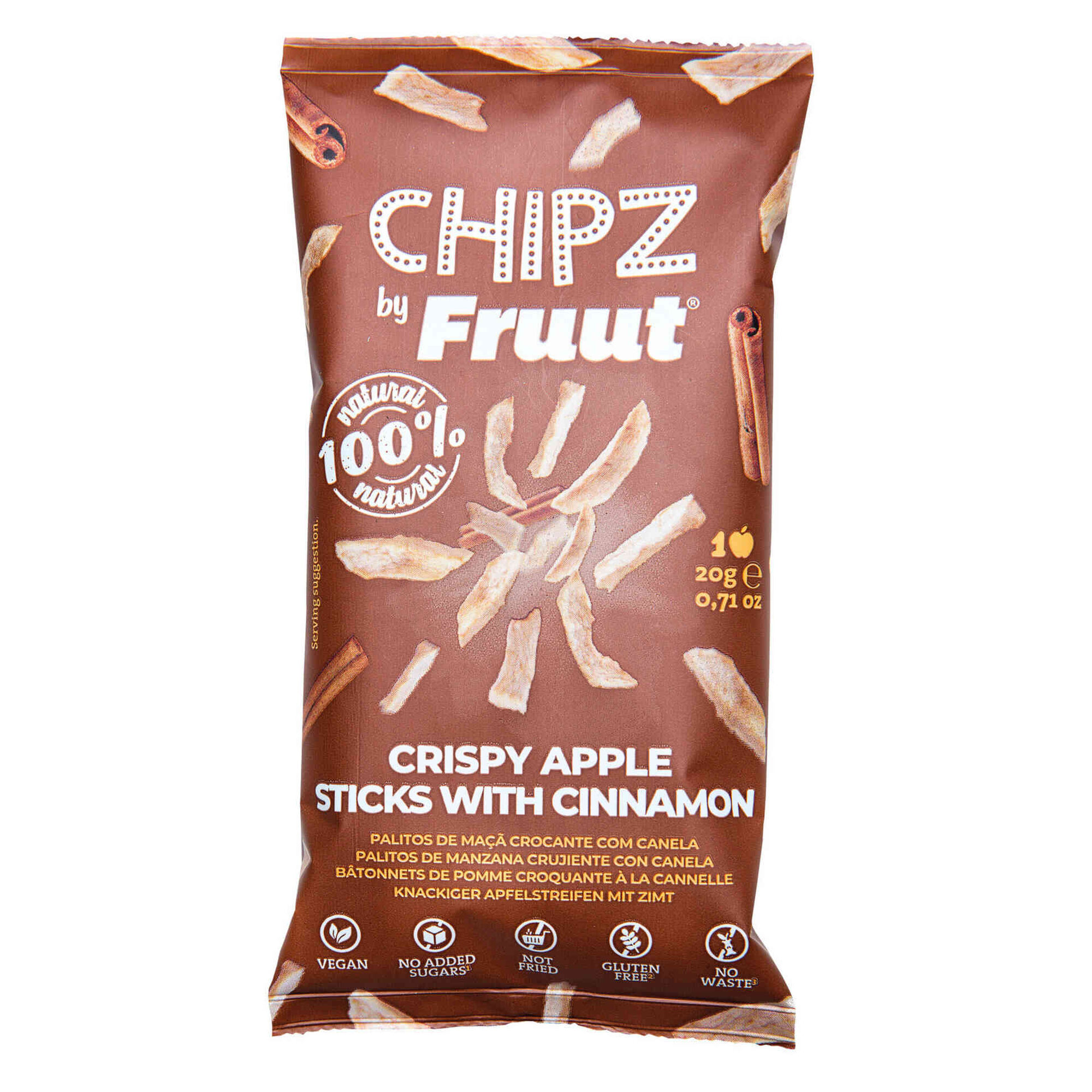 Snacks Chipz Maçã e Canela sem Glúten Snacks Chipz Maçã e Canela sem Glúten