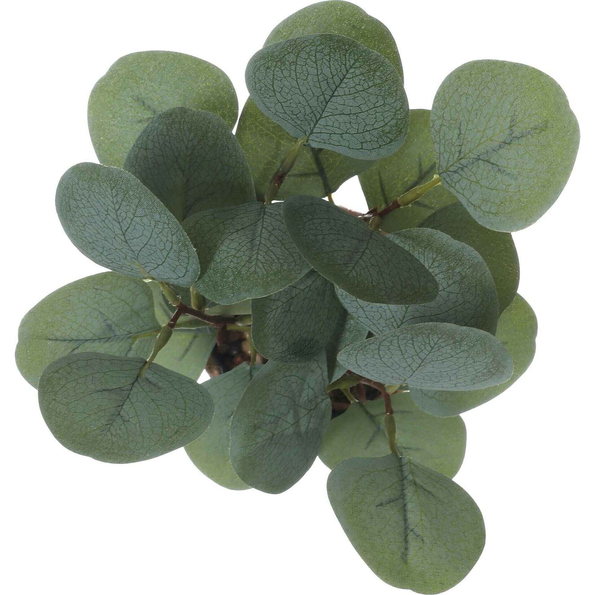 Planta Artificial Folha Verde em Vaso Juta