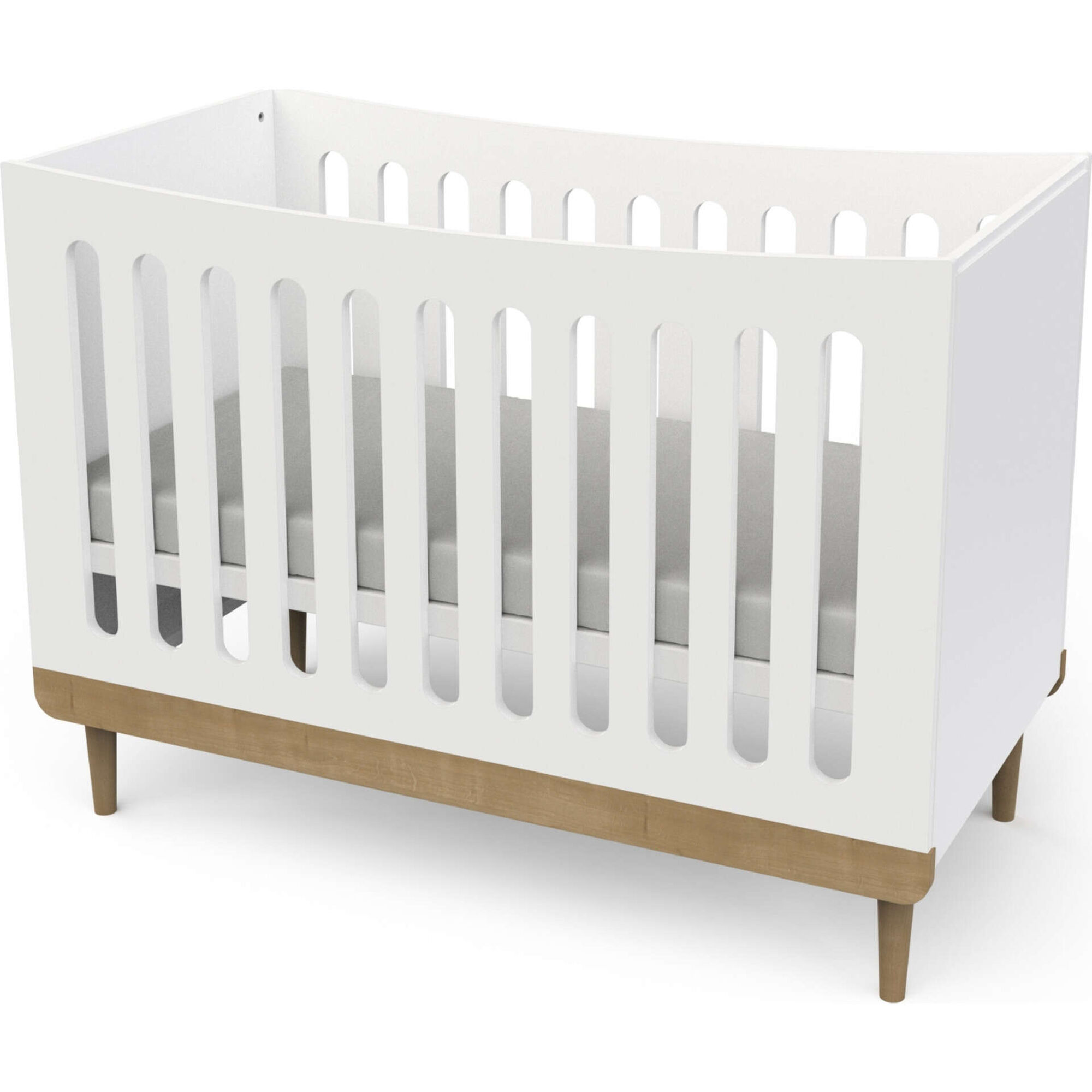 Cama de Grades Branca Scandinave