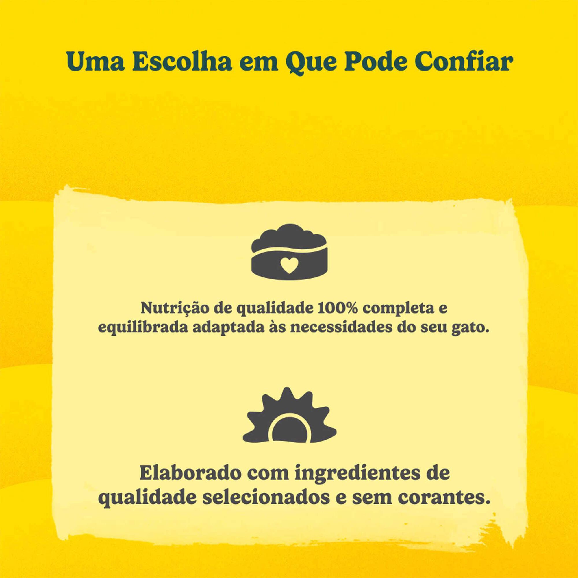 Ra&ccedil;&atilde;o para Gato Adulto Vaca, Frango e Legumes Friskies