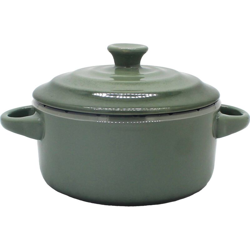Mini Caçarola para Forno Grés 700ml Verde Kasa