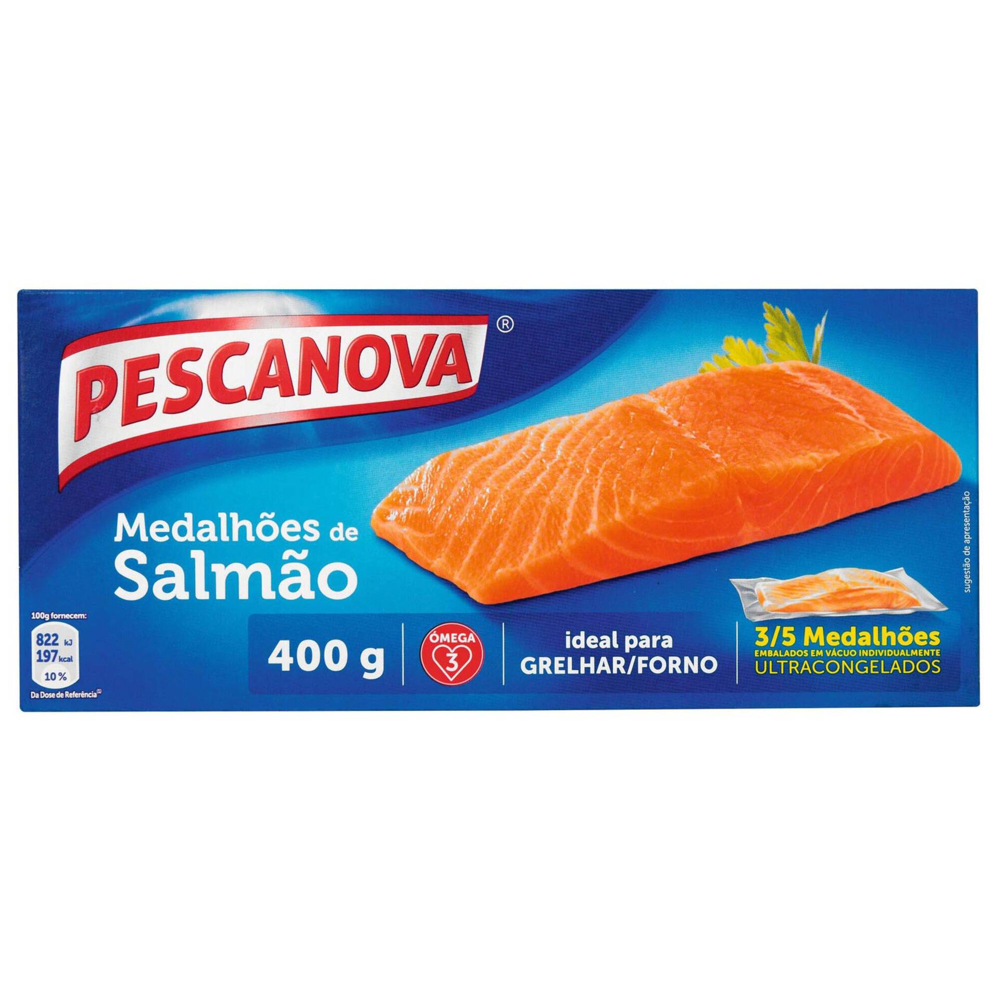 Medalhões de Salmão Congelados Medalhões de Salmão Congelados
