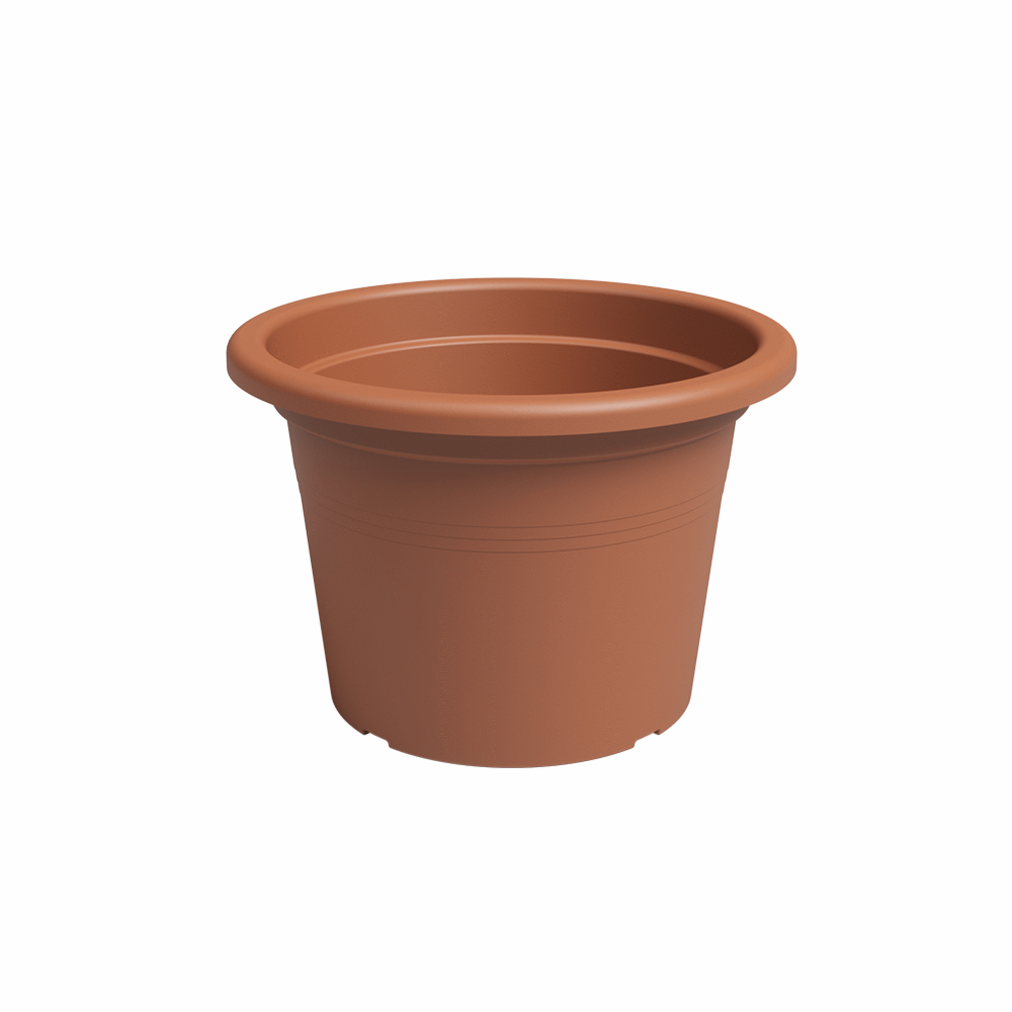 Vaso Redondo Plástico 30cm Terracota