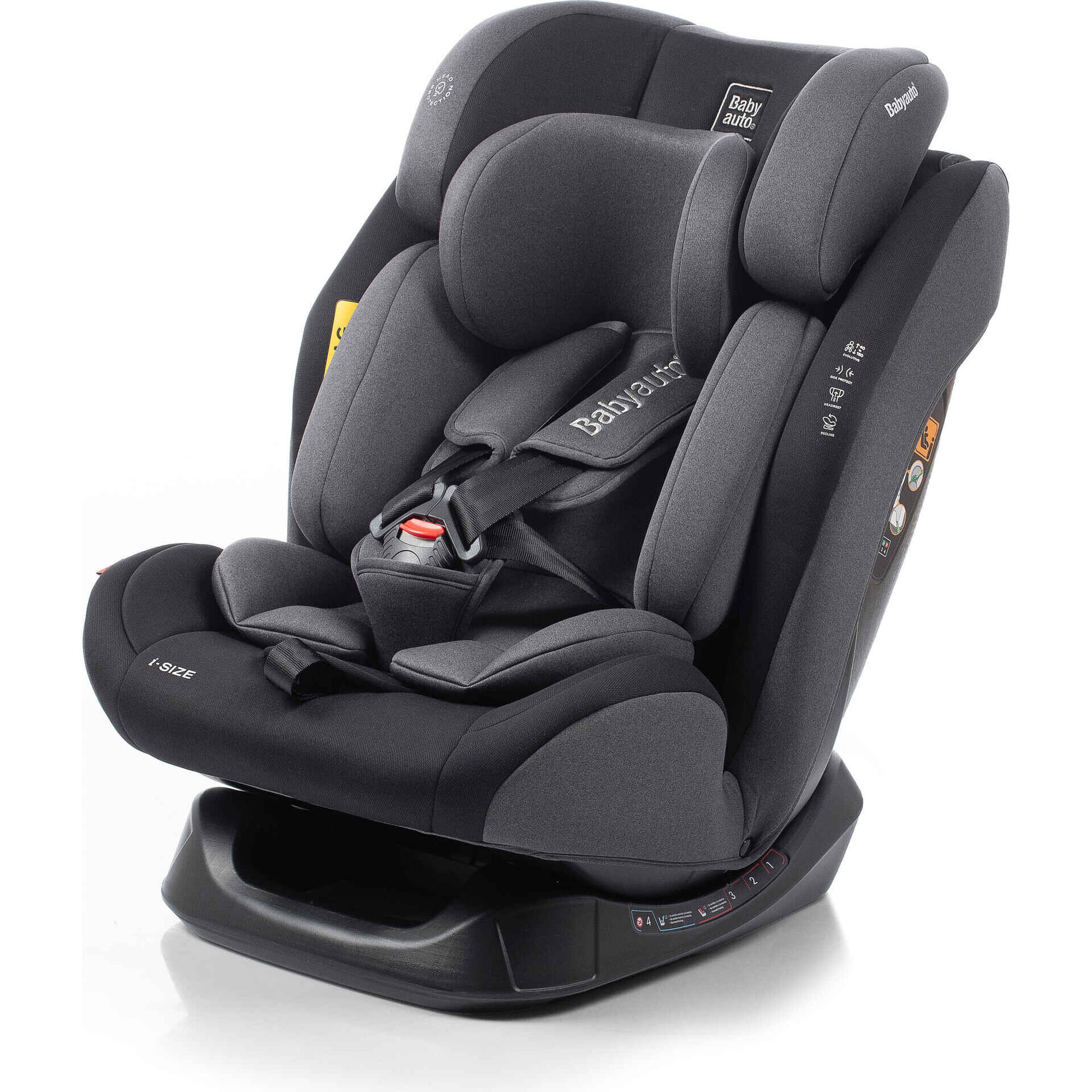 Cadeira Auto I-Size 40-150cm Lolo Belt Cinza Escuro