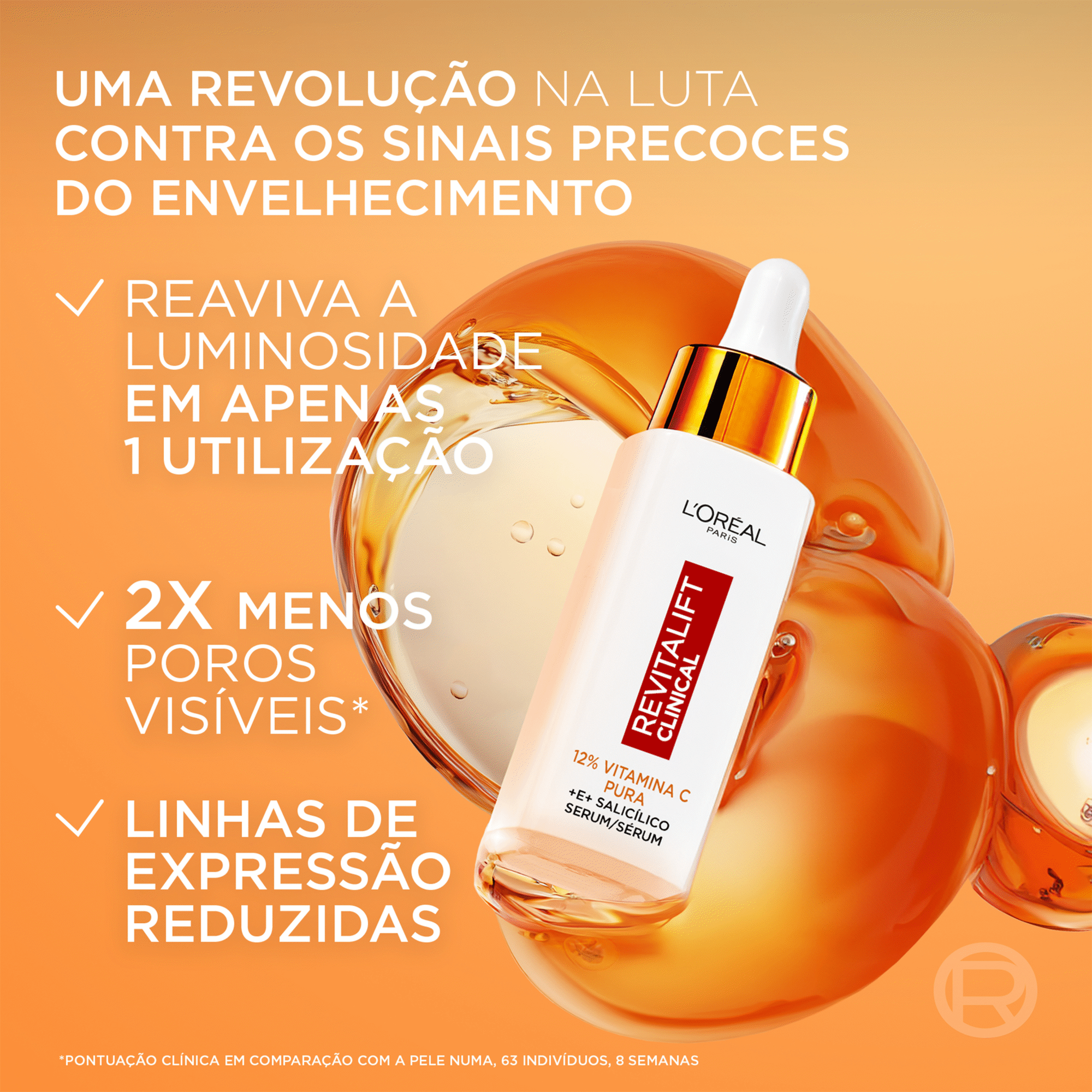S&eacute;rum Facial Revitalift Clinical Vitamina C L'Or&eacute;al Paris