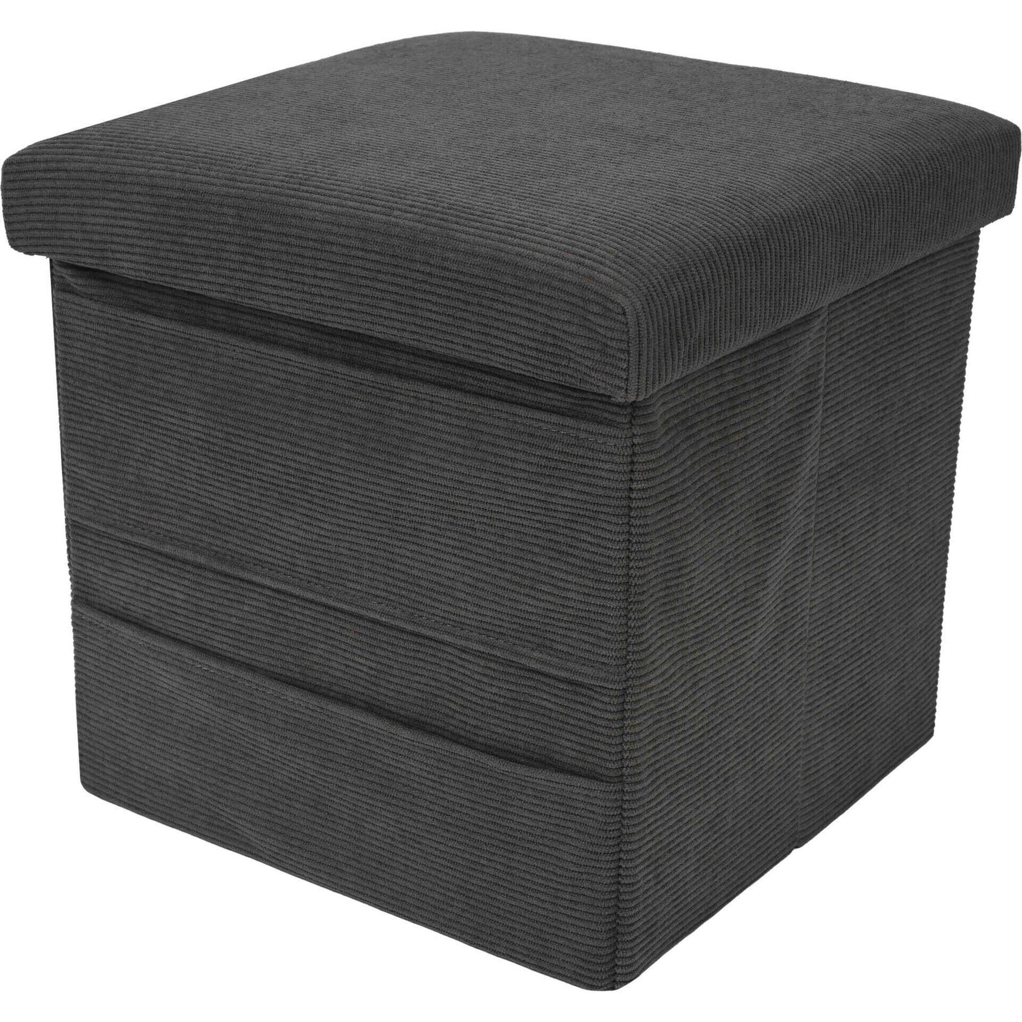 Banco Arruma&ccedil;&atilde;o 30x30x30cm Cinza