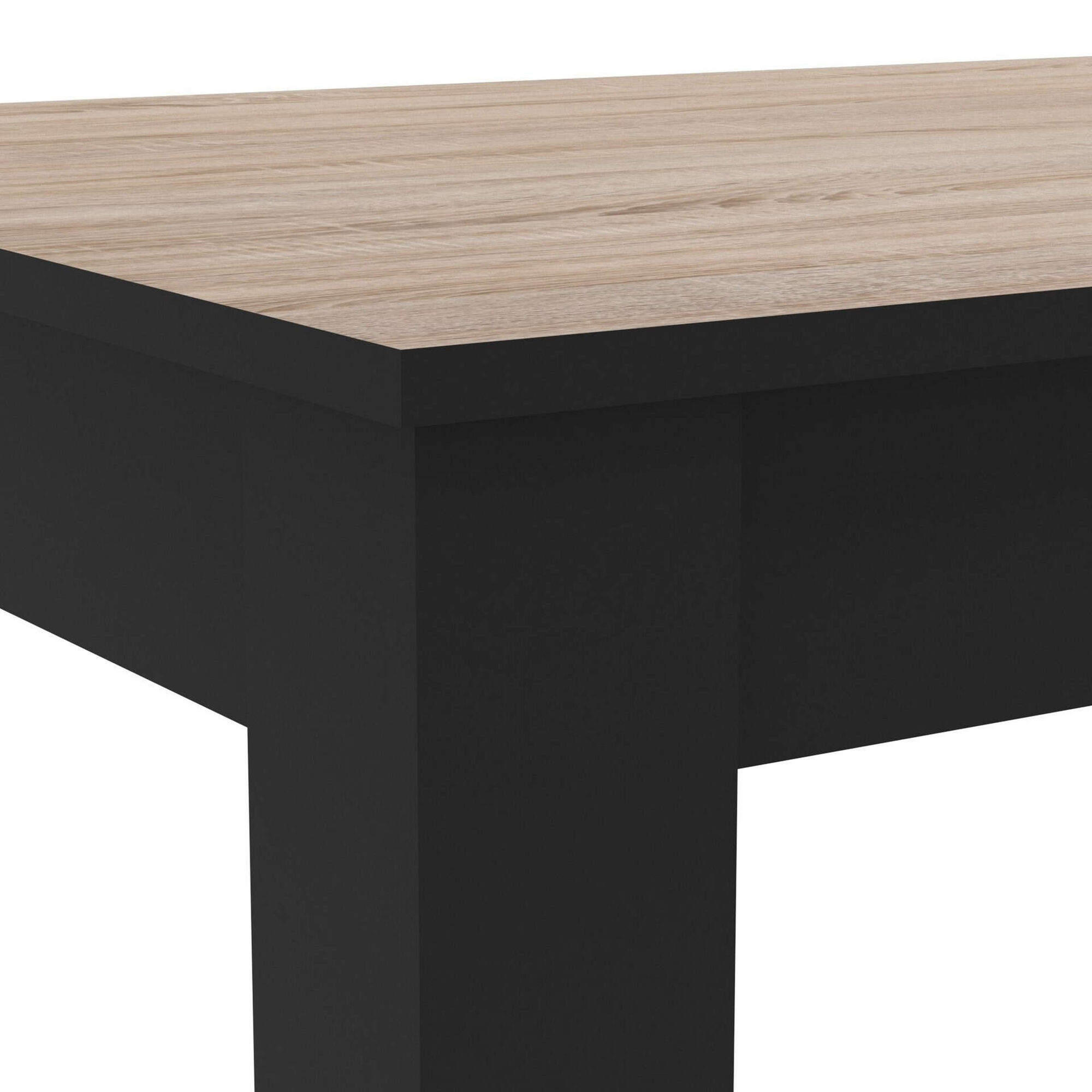 Mesa de jantar 138x90x77cm Preto Wayne