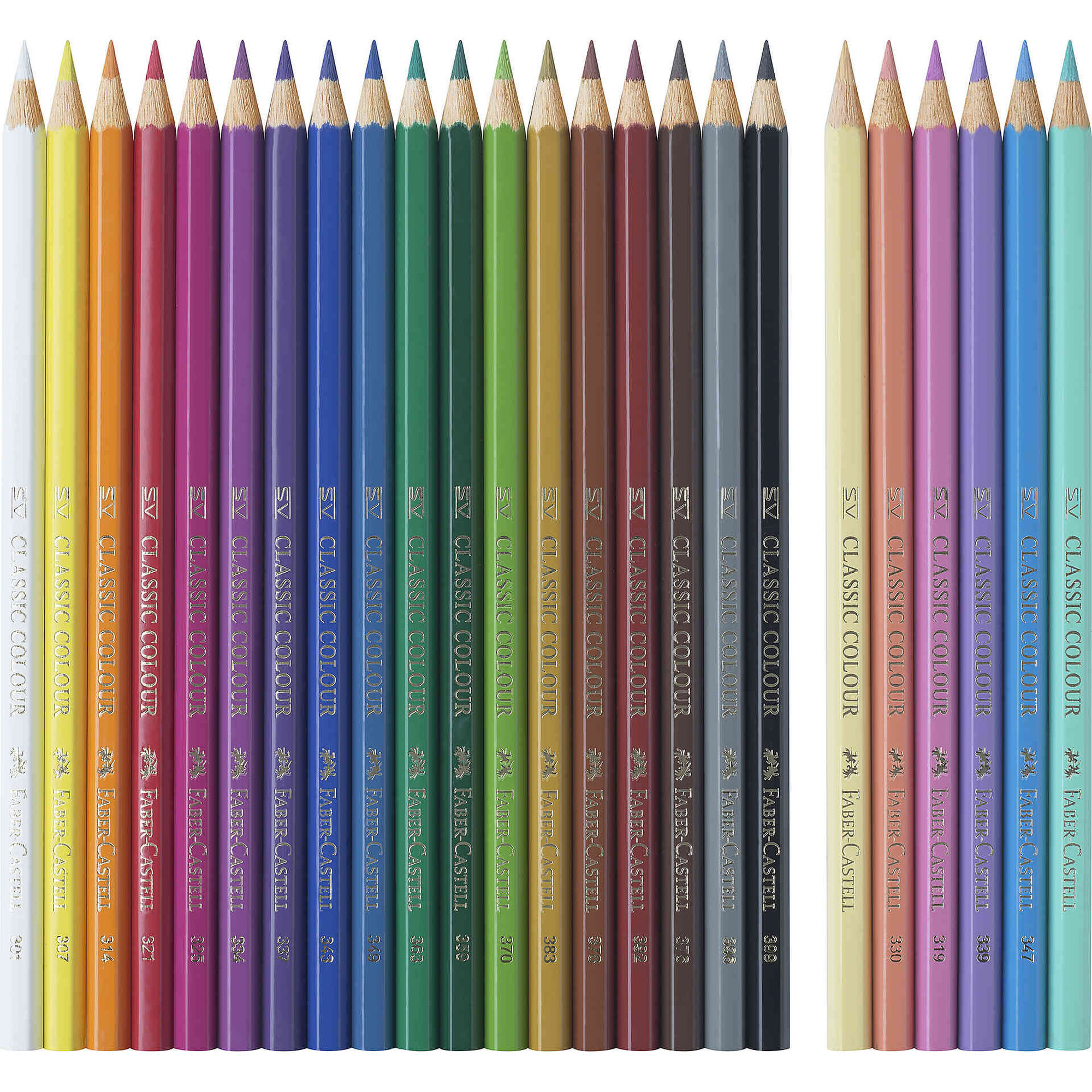 L&aacute;pis de Cor Hexagonais Unic&oacute;rnio Faber-Castell