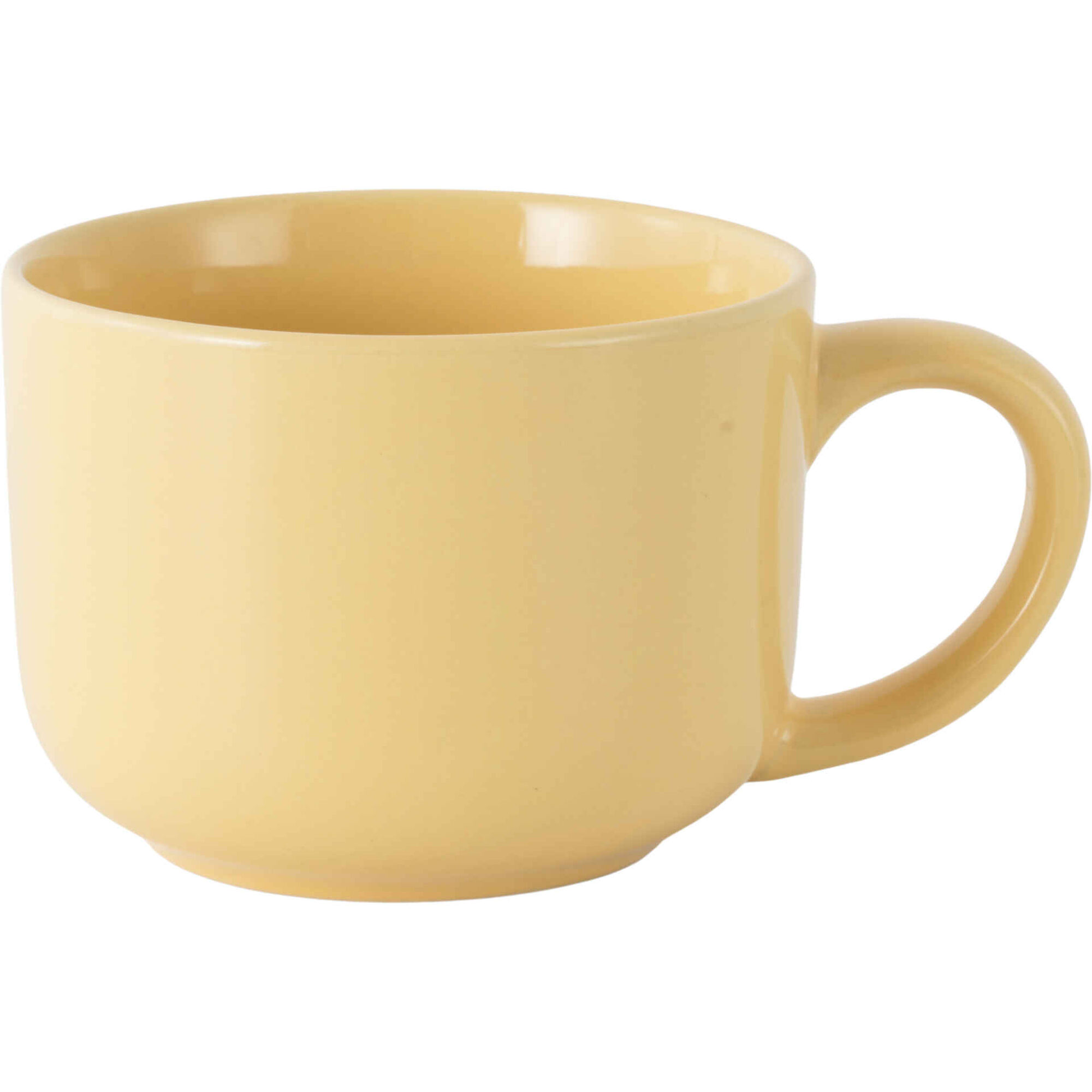 Caneca Jumbo 640ml Amarela Jardim Secreto Kasa