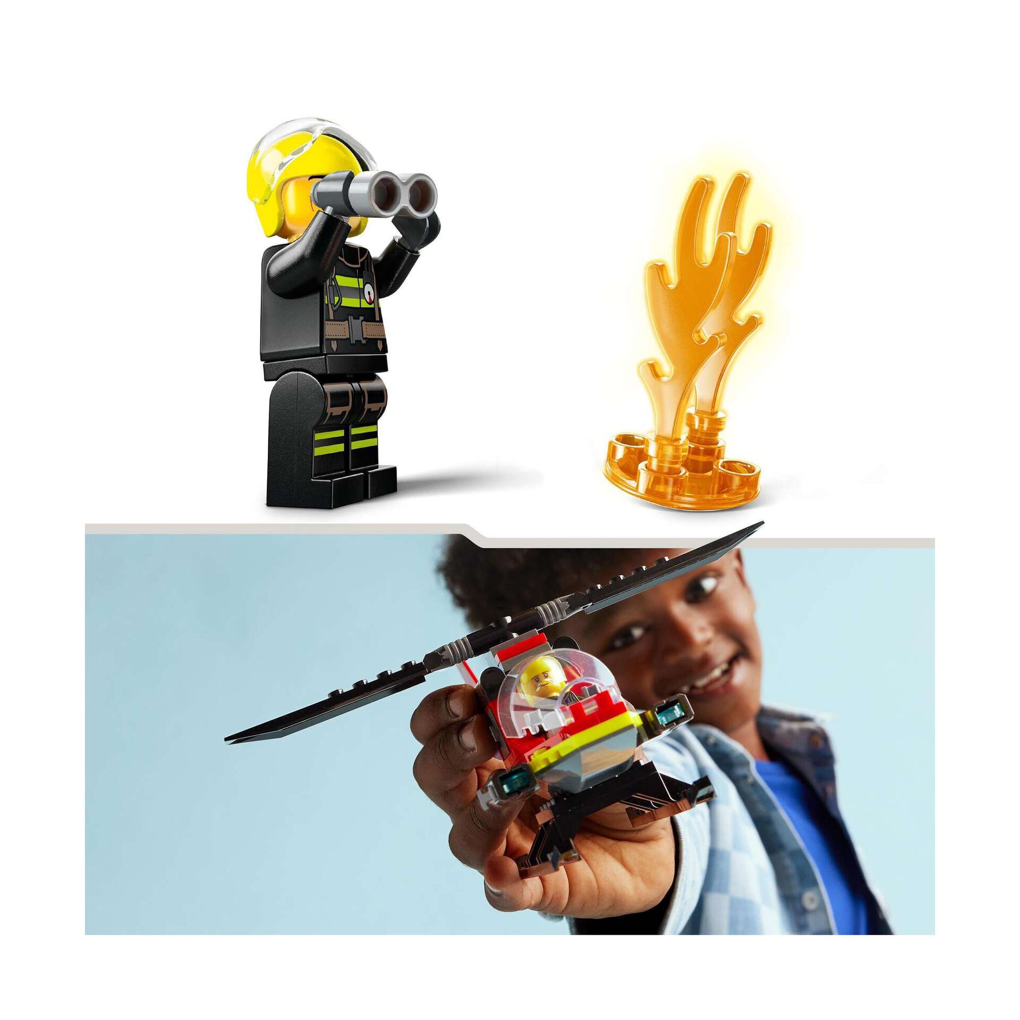 Helicóptero de Resgate dos Bombeiros - 60411