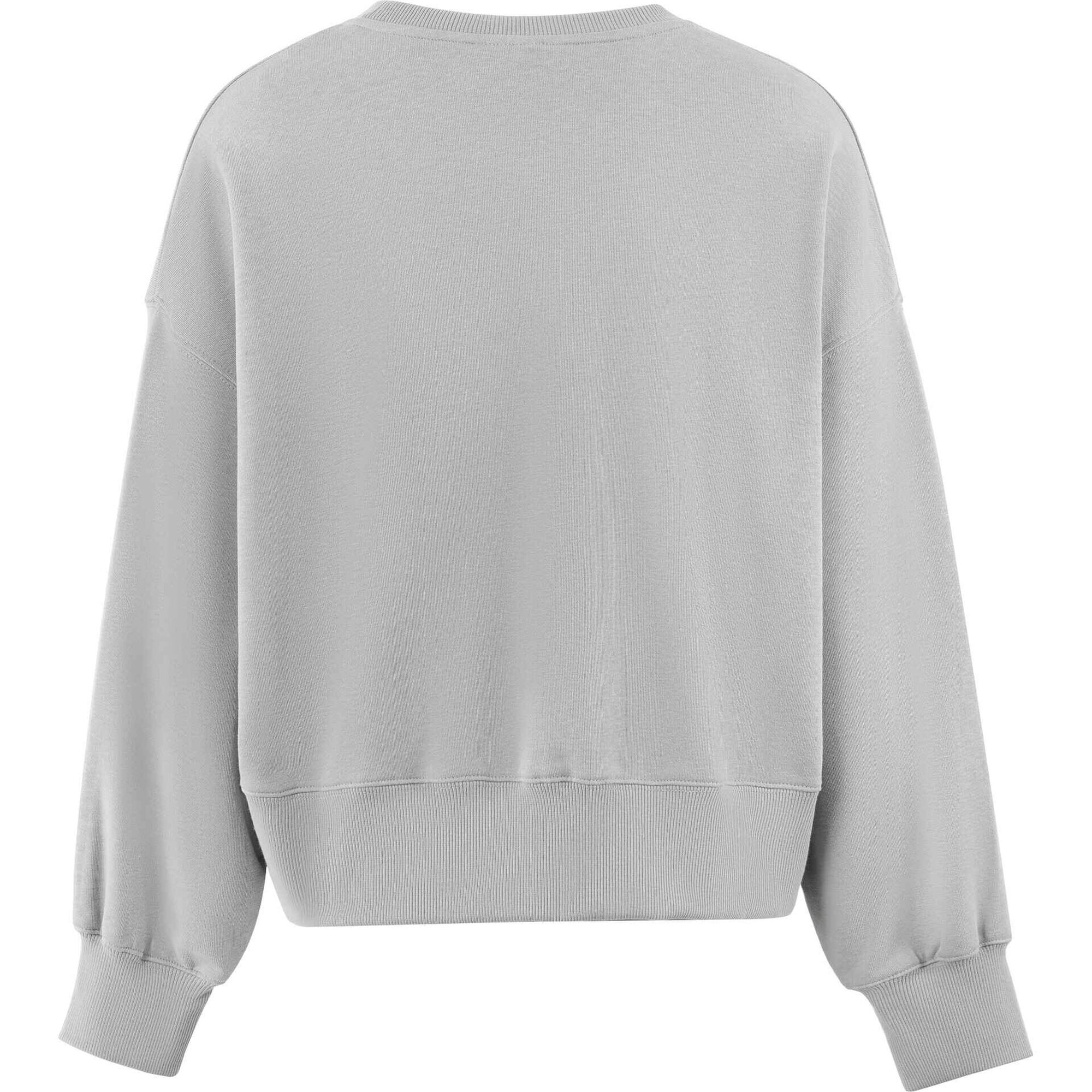 Sweat Loose Fit Mulher M Cinza Berg