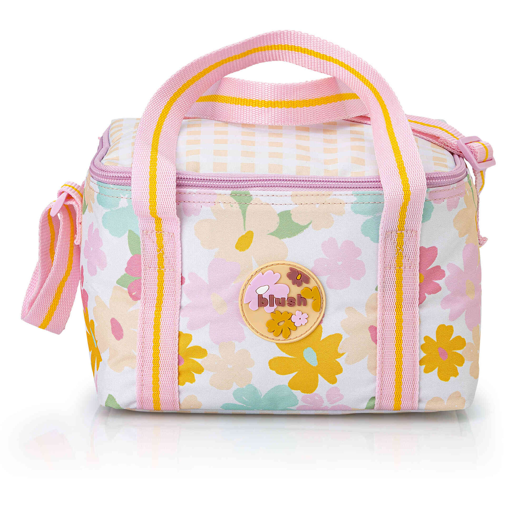 Lancheira Baby Country Branca e Rosa 5L