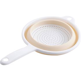 Coador Extens&iacute;vel Silicone Bege Bazar&atilde;o