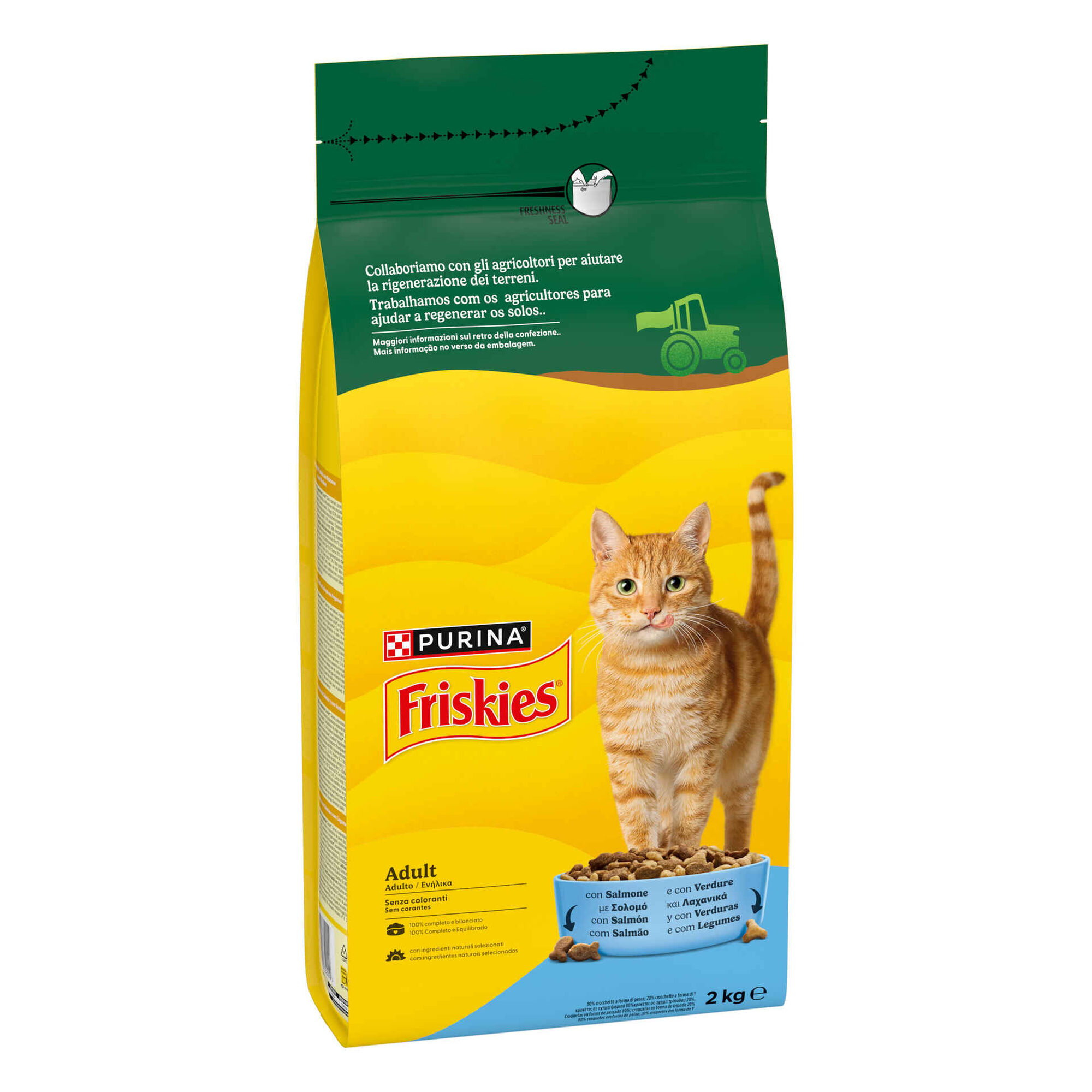 Ra&ccedil;&atilde;o para Gato Adulto Salm&atilde;o Purina Friskies
